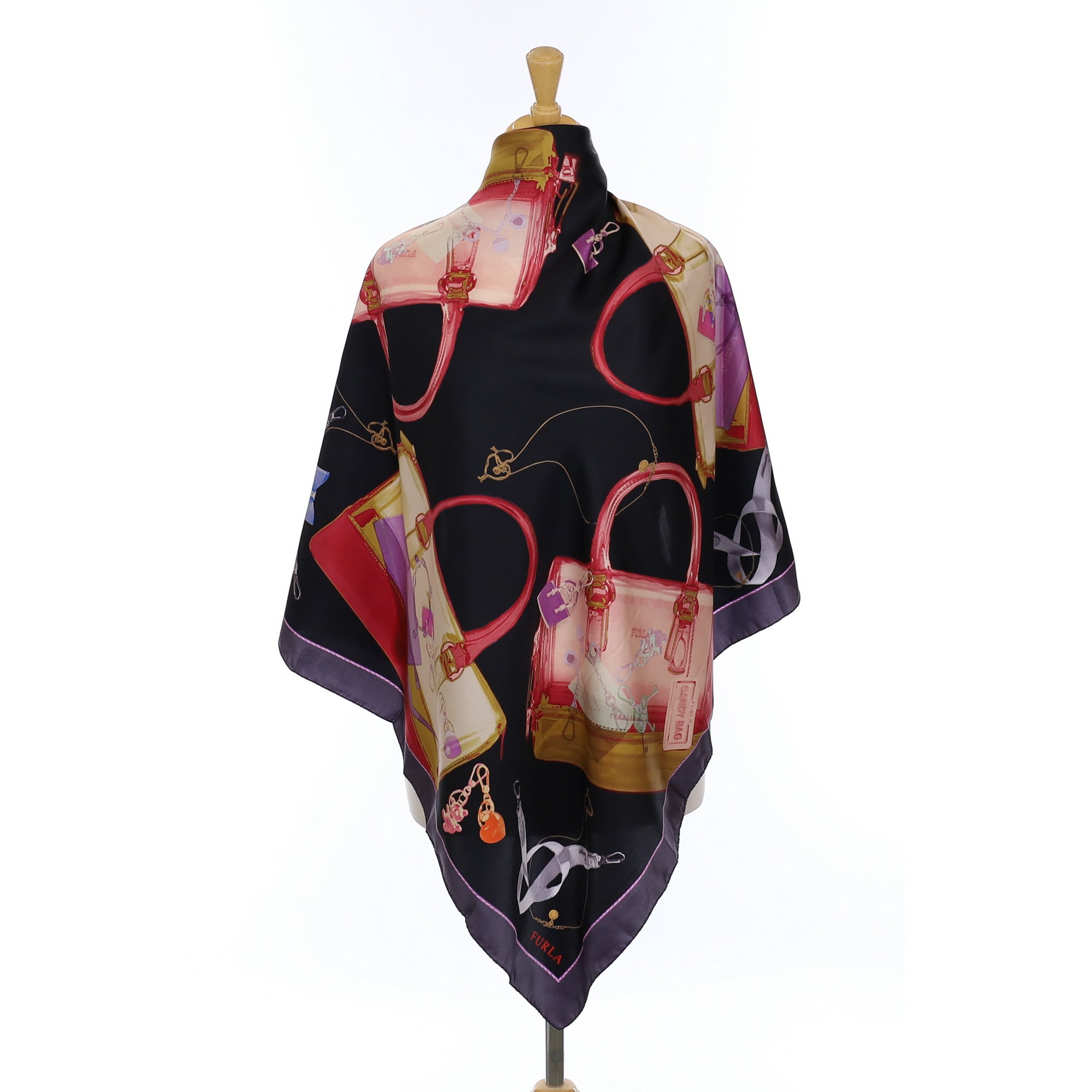 Brand New Furla Handbag Silk Scarf