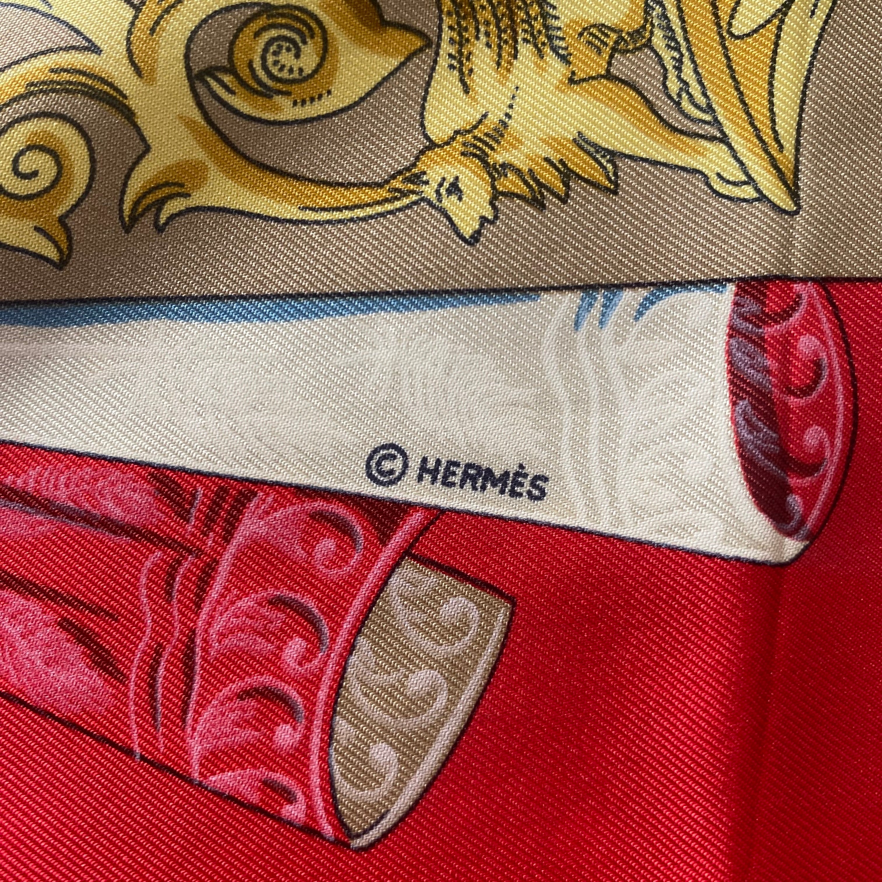 Brand New Boxed Hermès L’Atlantide Silk Scarf Quite Rare