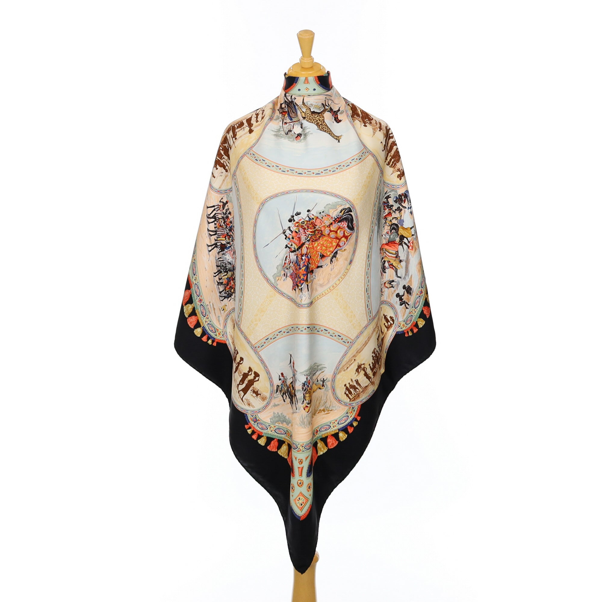 Hermès Cavaliers Peuls Silk Scarf