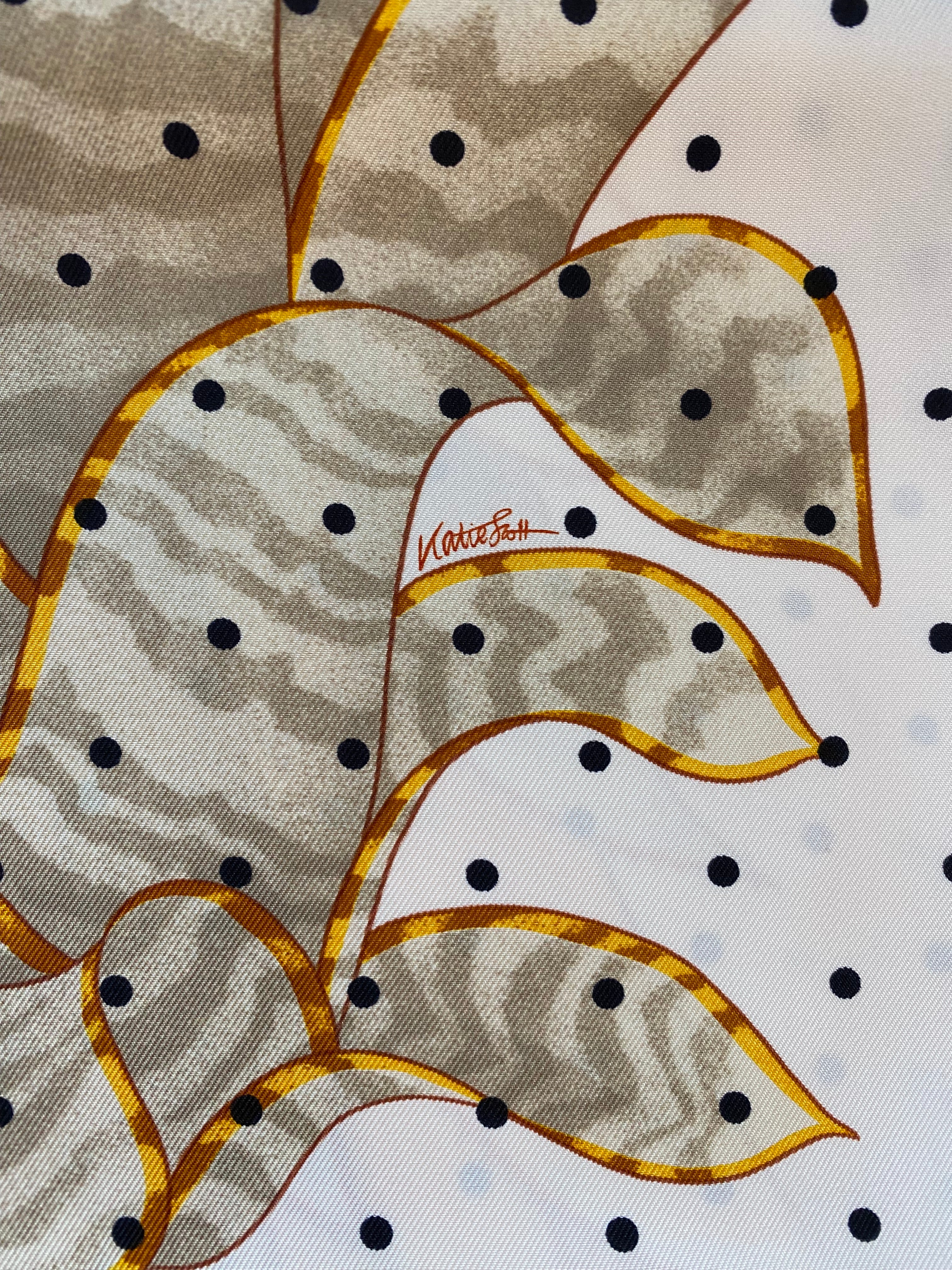 Hermès Index Bromeliaceae Silk Scarf