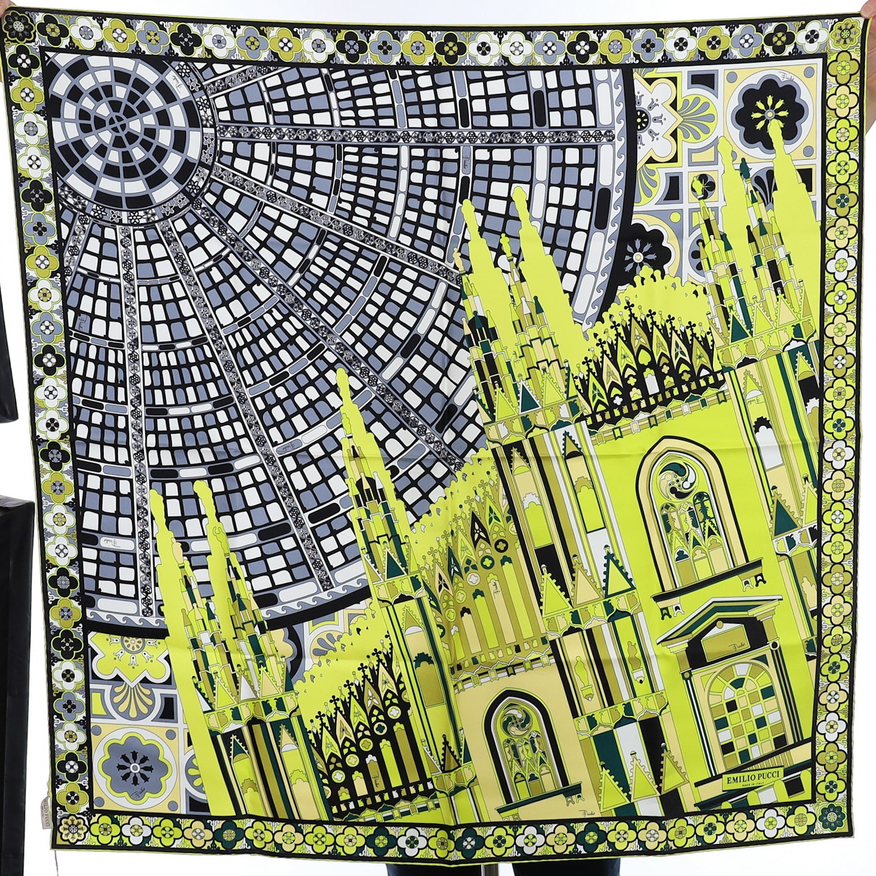 Brand New Boxed Emilio Pucci Milan Silk Scarf