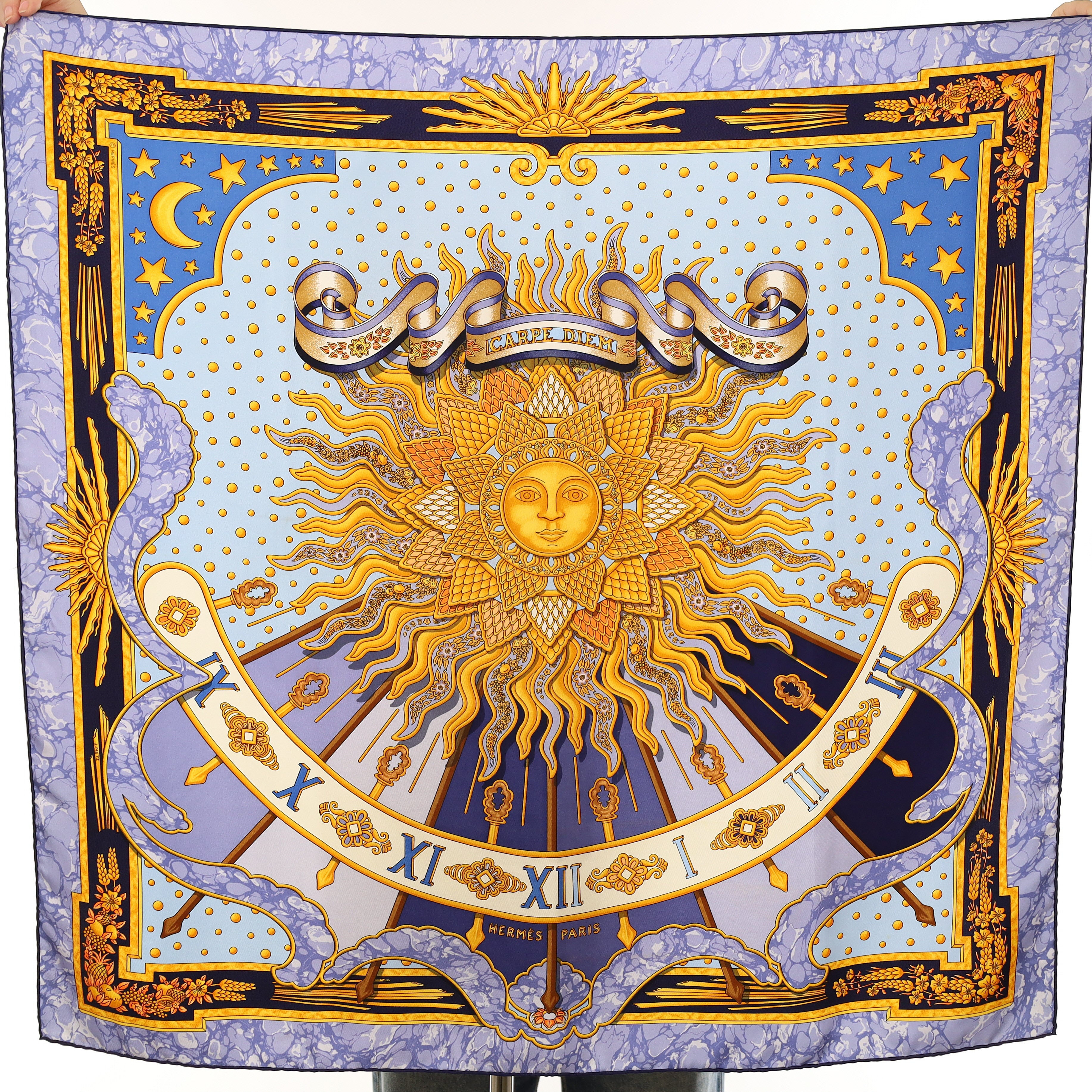 Hermès Carpe Diem Silk Scarf