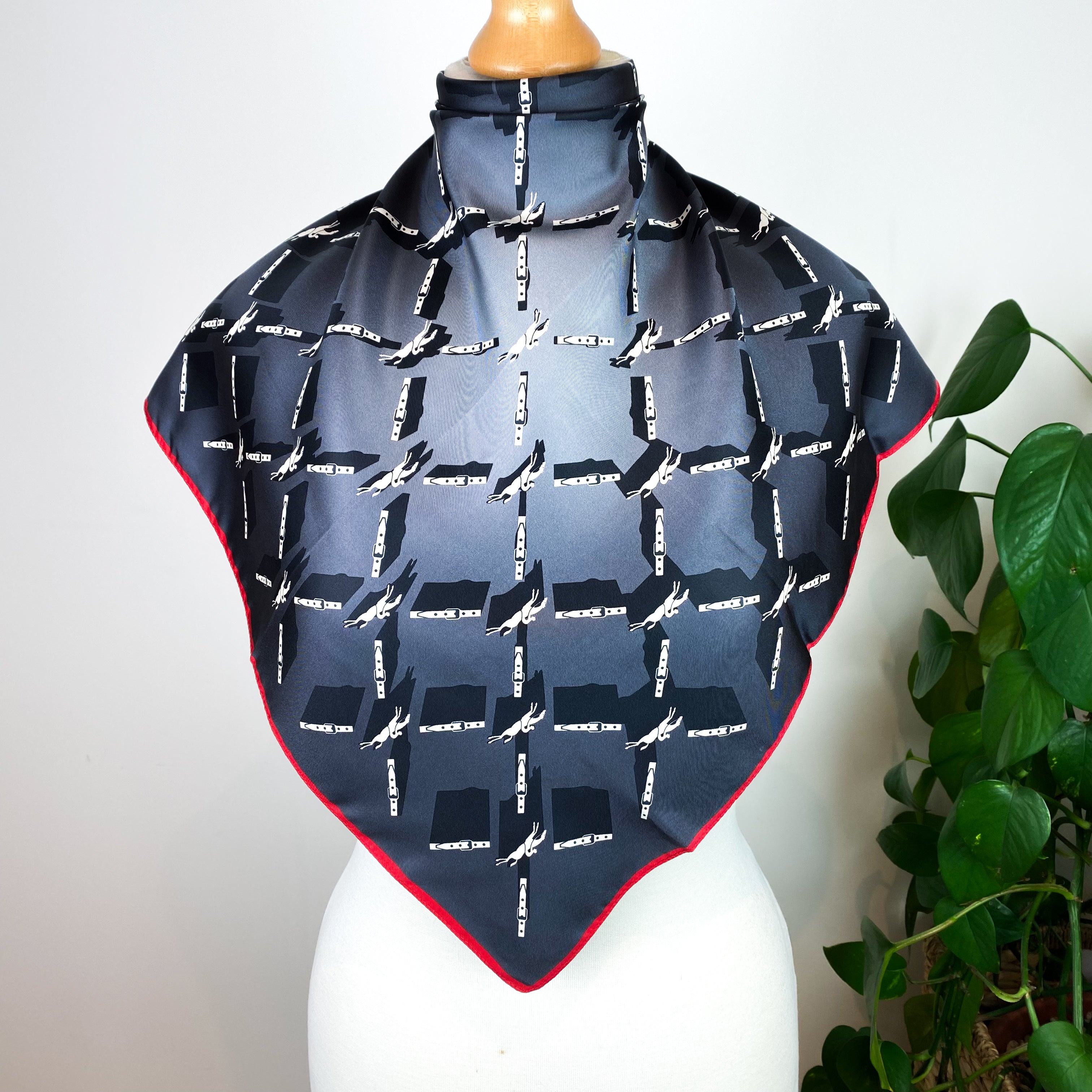 Longchamp Equestrian Silk Scarf