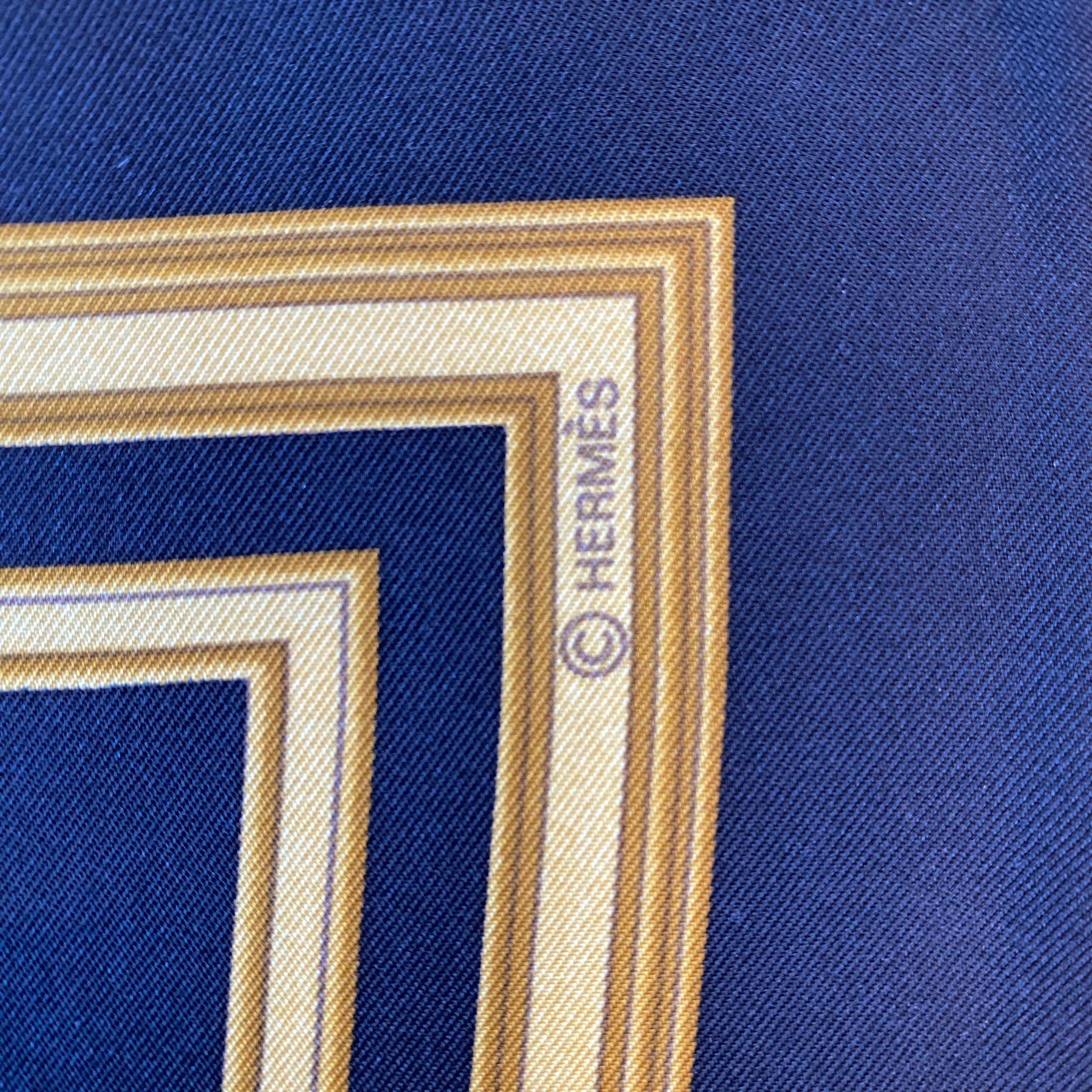 Hermès Les Tuileries Designer Silk Scarf