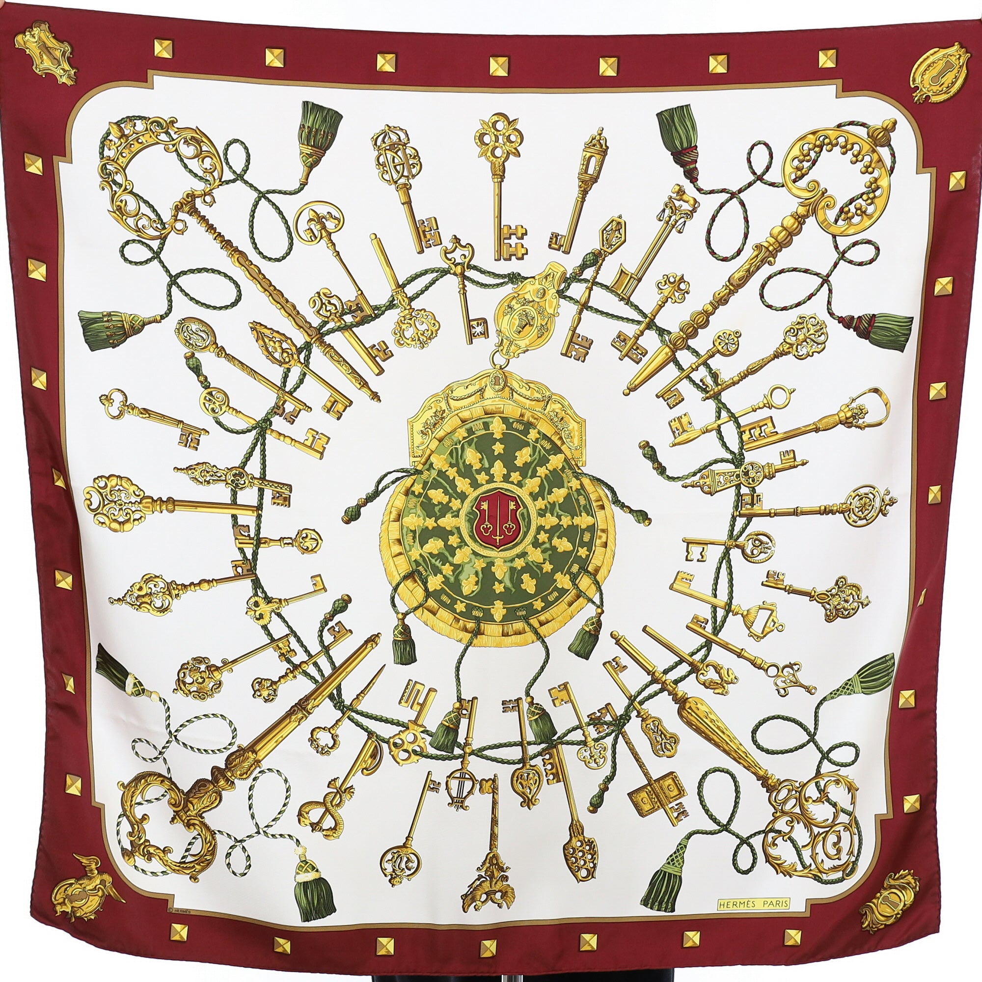 Hermès Les Clefs Silk Scarf