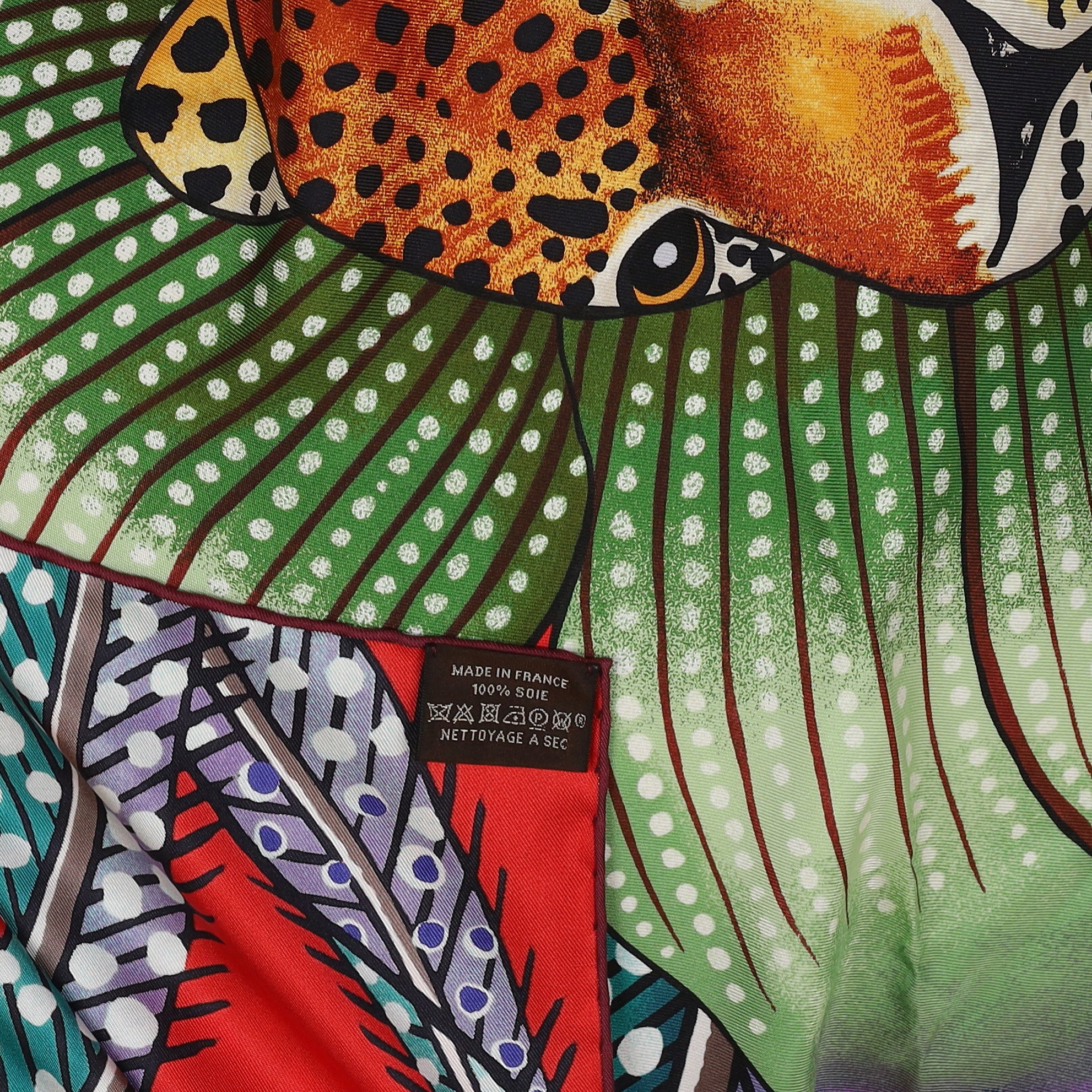 Brand New Boxed Hermès Baobab Cat Silk Scarf Quite Rare