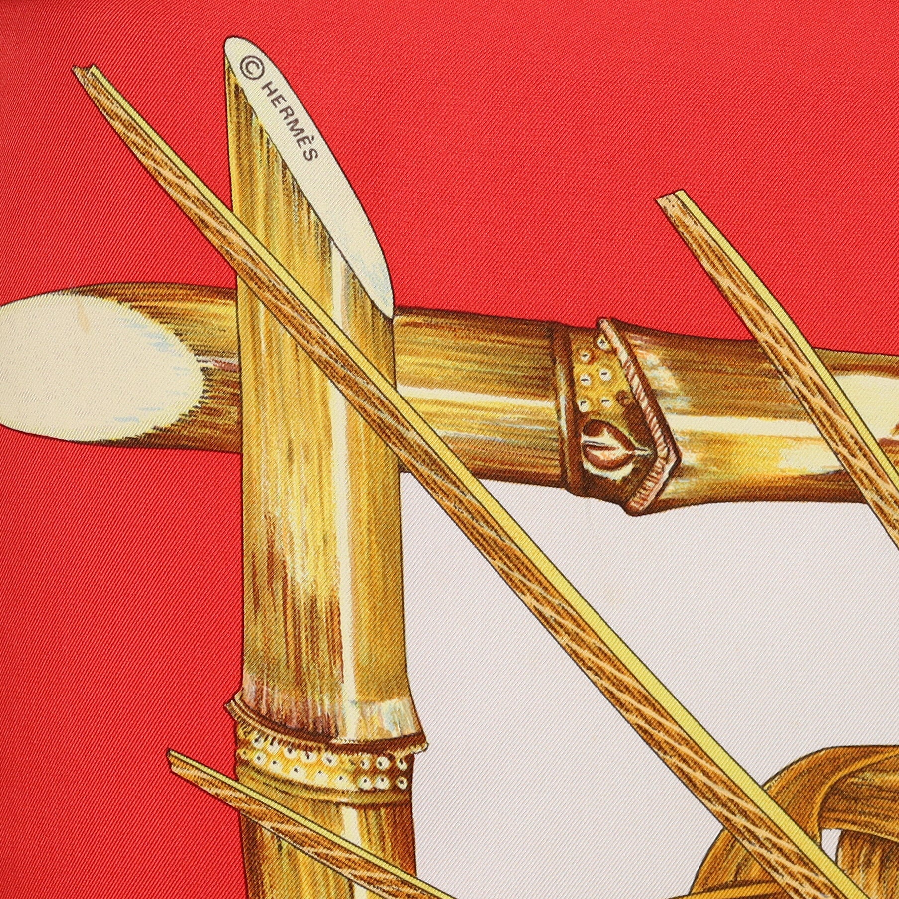 Hermès Jardin Gréole Silk Scarf