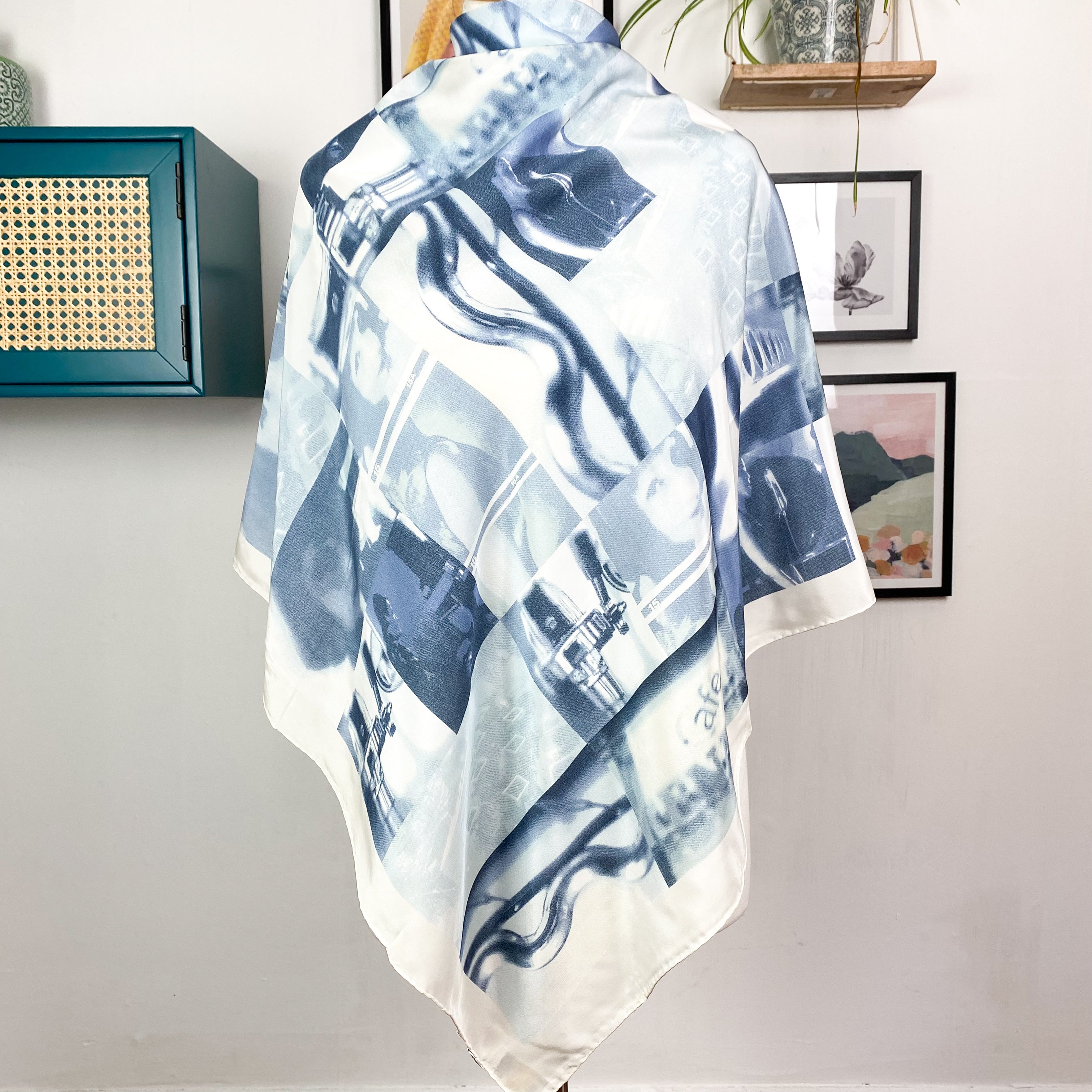 Crêpe Monochrome Italian Silk Scarf