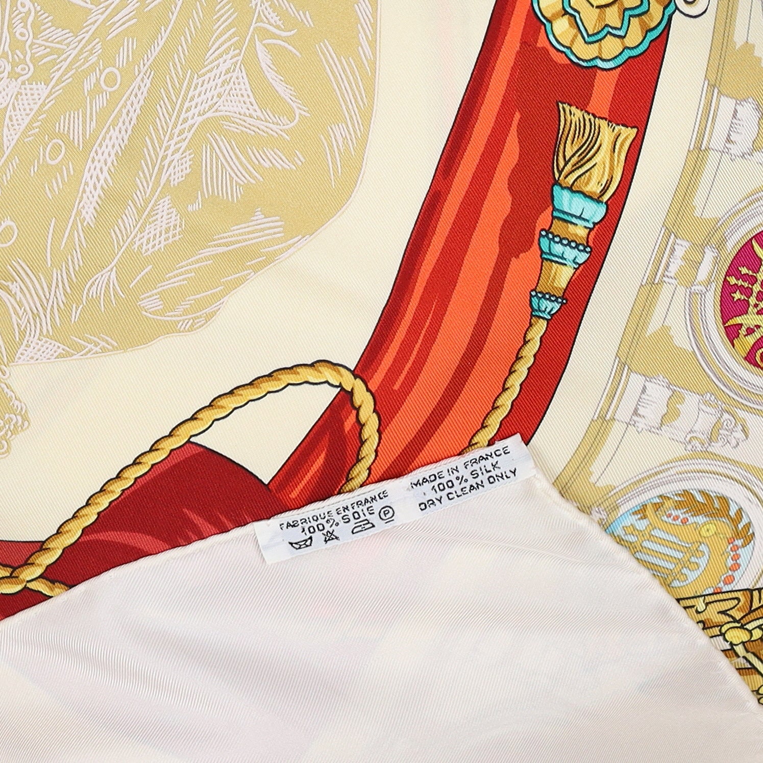 Hermès Hommage a Charles Garnier Architecte de L’Opera de Paris Silk Scarf