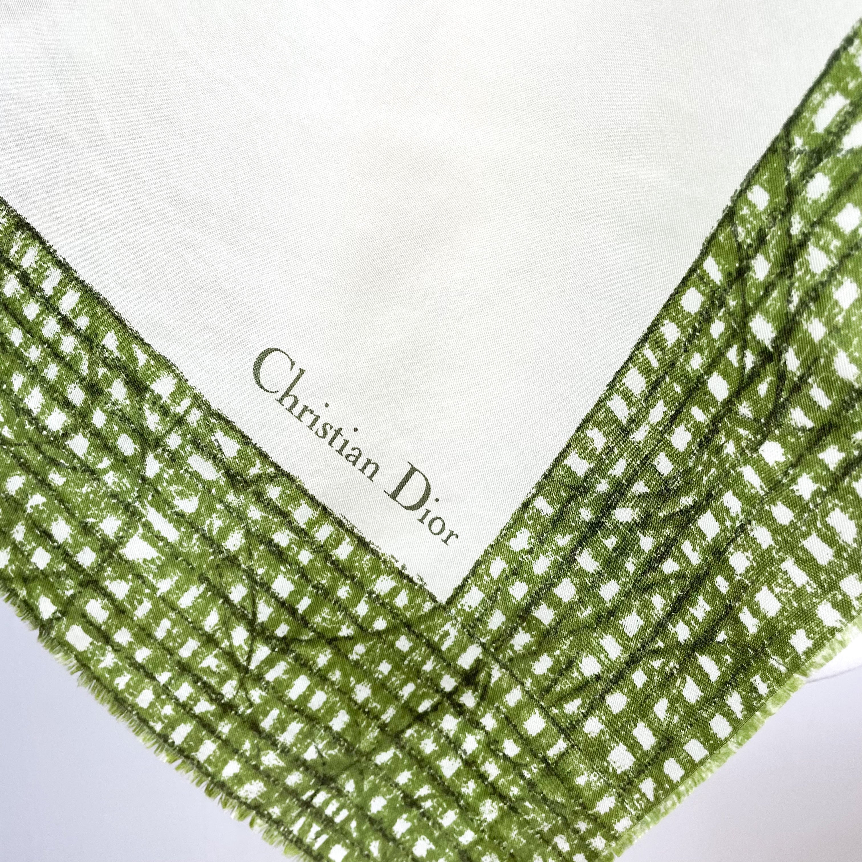 Stunning Christian Dior Designer Vintage Silk Scarf
