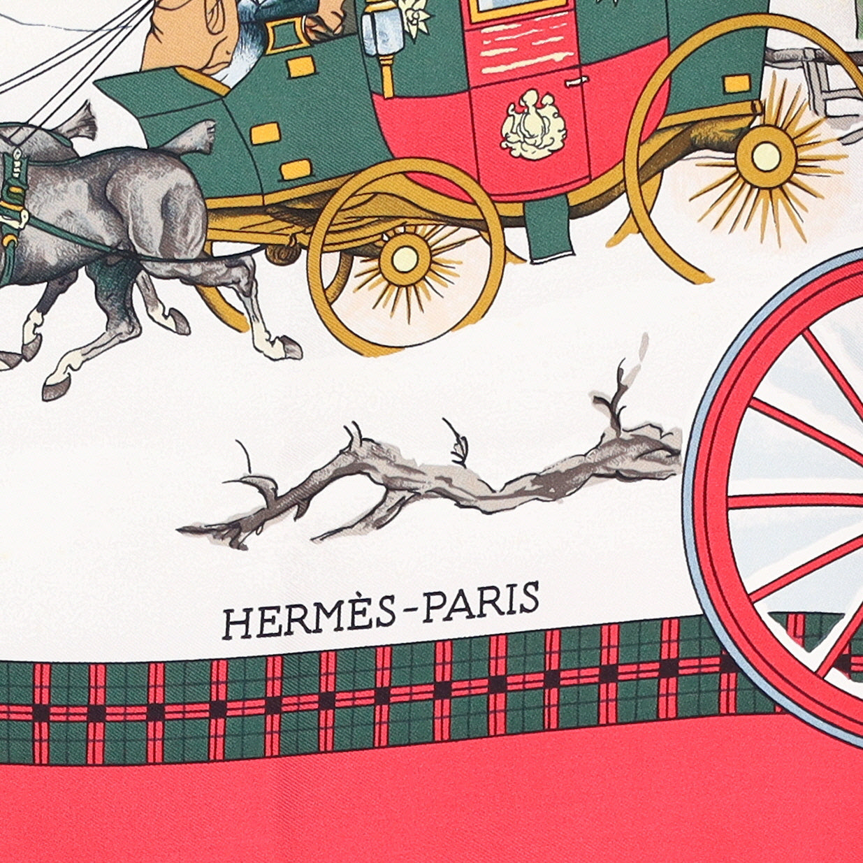 Hermès L’hiver en Poste Silk Scarf