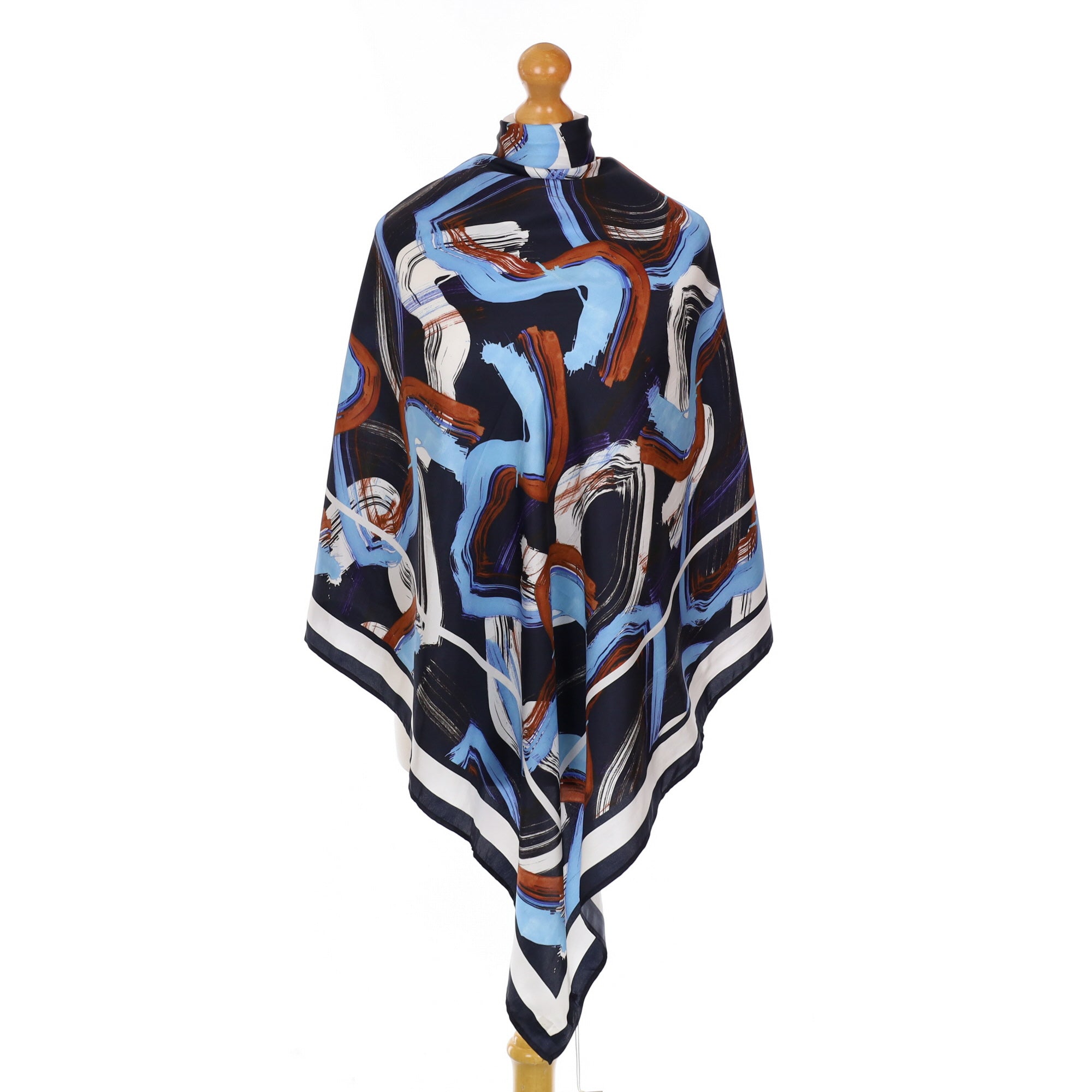 Brand New Jigsaw Abstract Silk Scarf