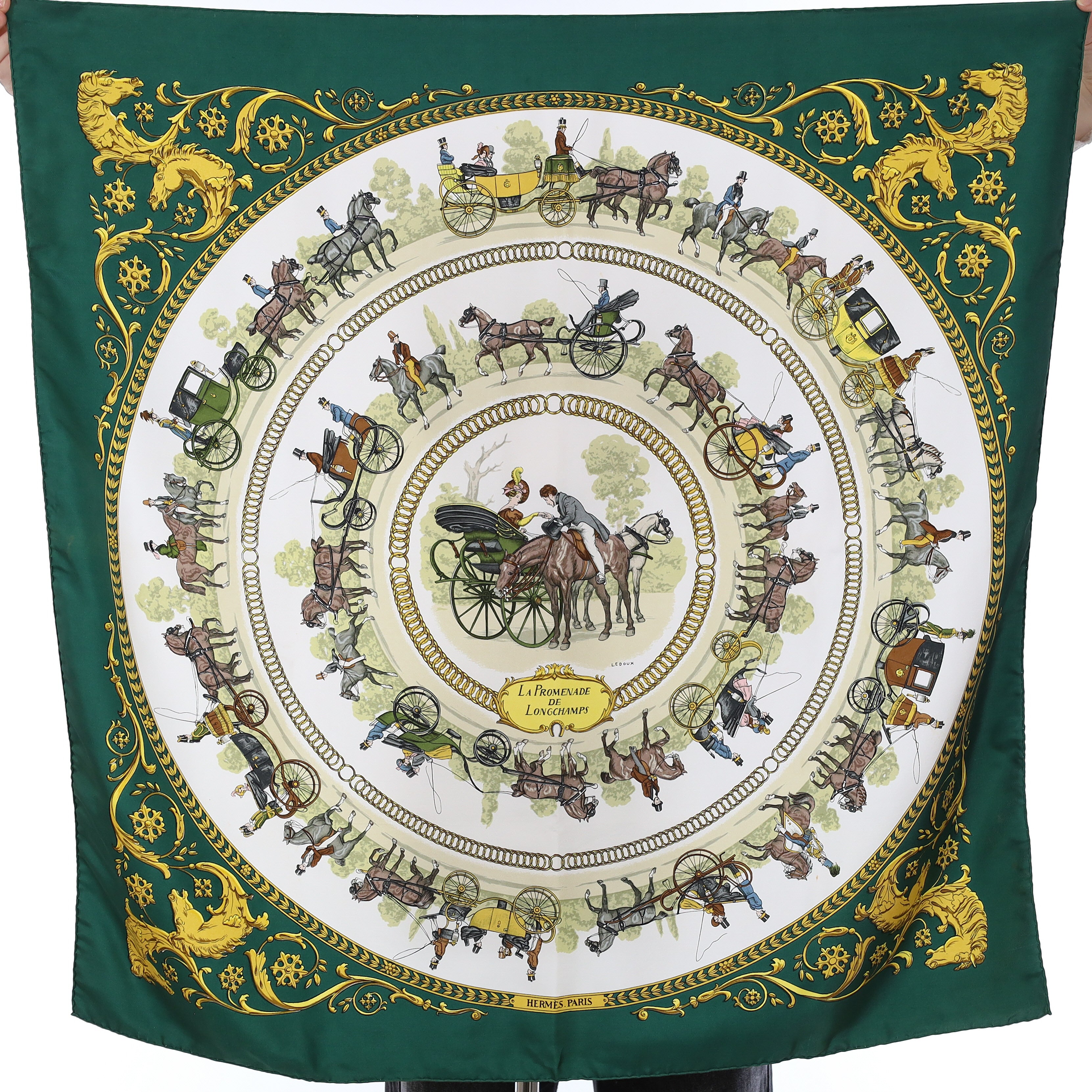 Hermès La Promenade de Longchamps Silk Scarf