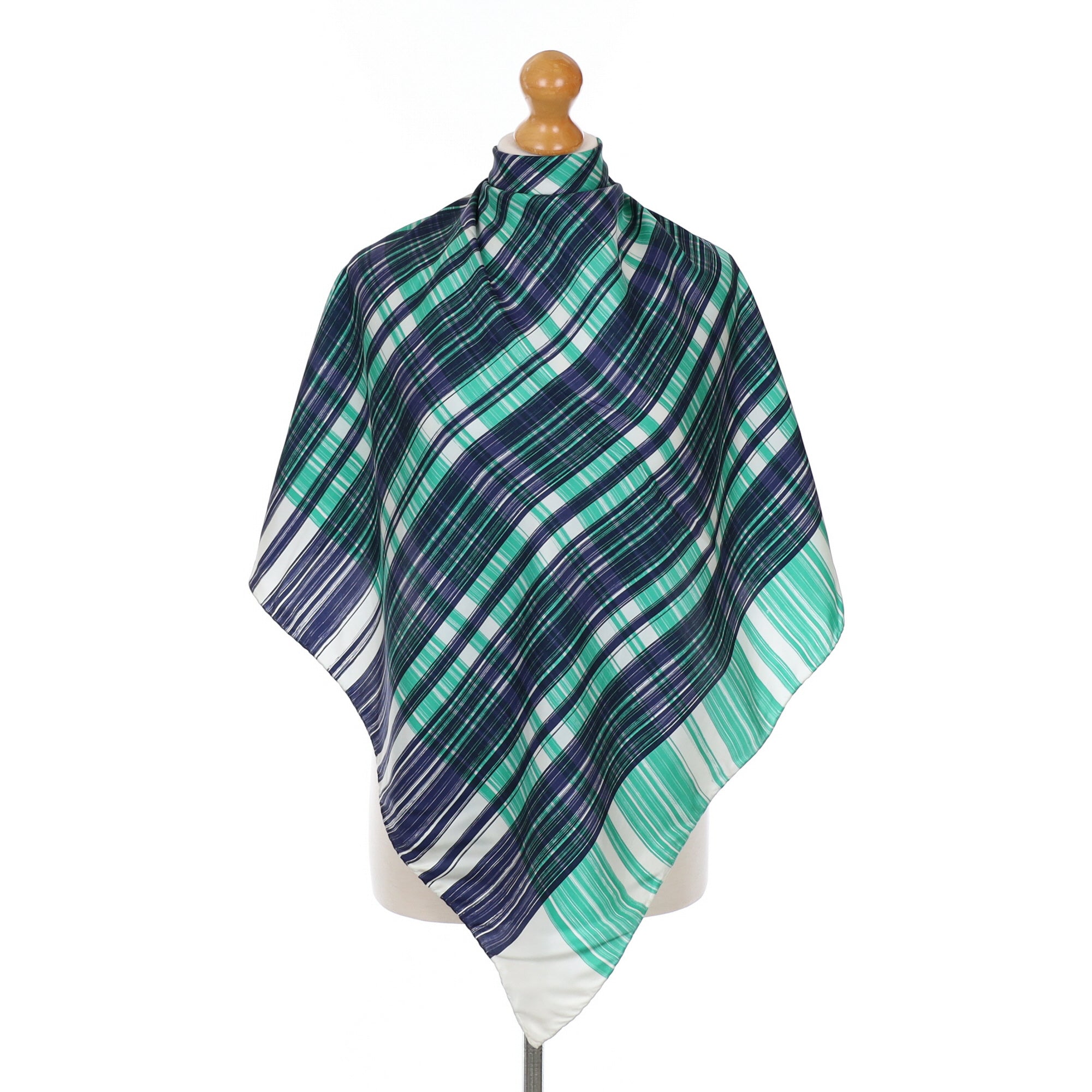 Plaid Design Vintage Silk Scarf