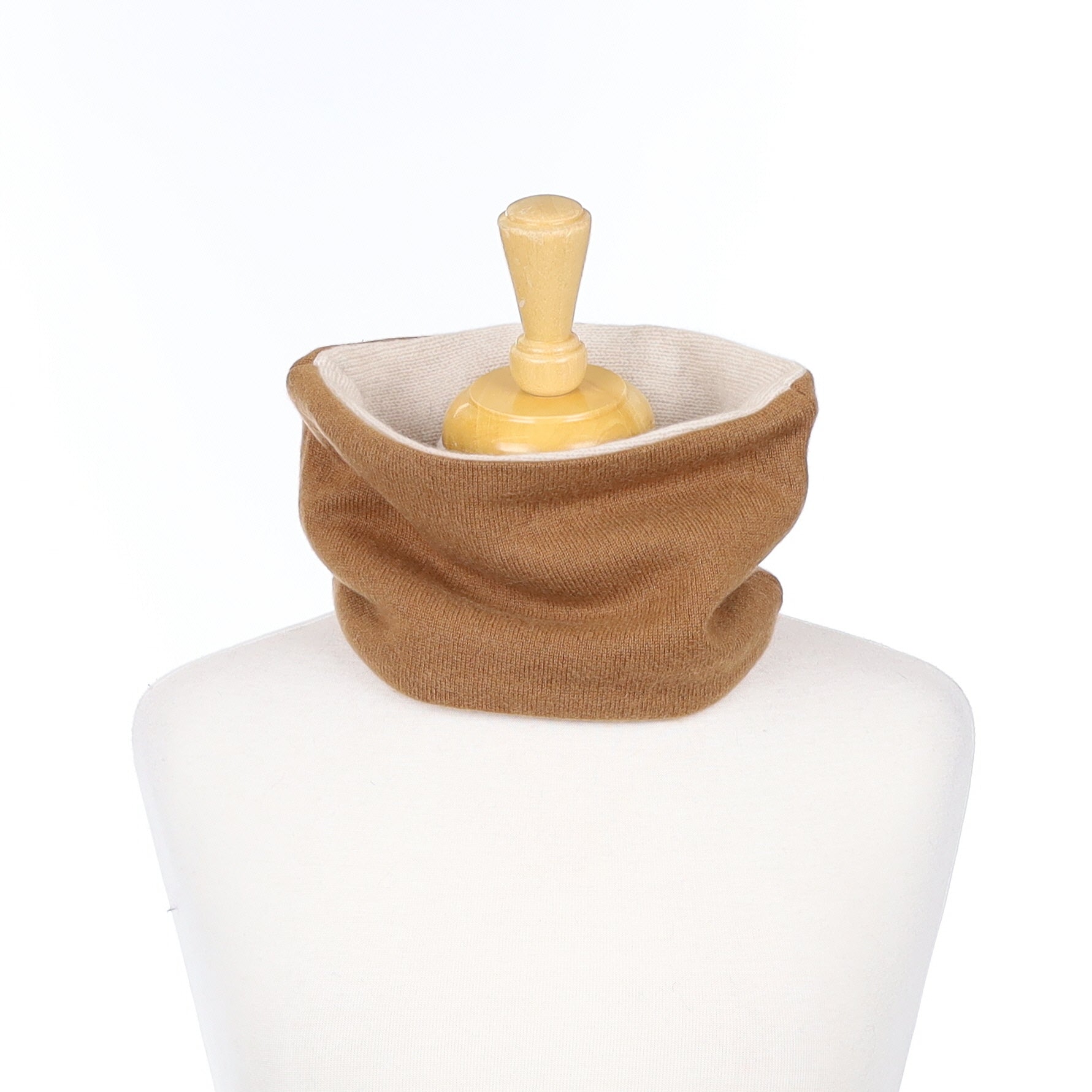 Chestnut Brown and Cream Neck Warmer