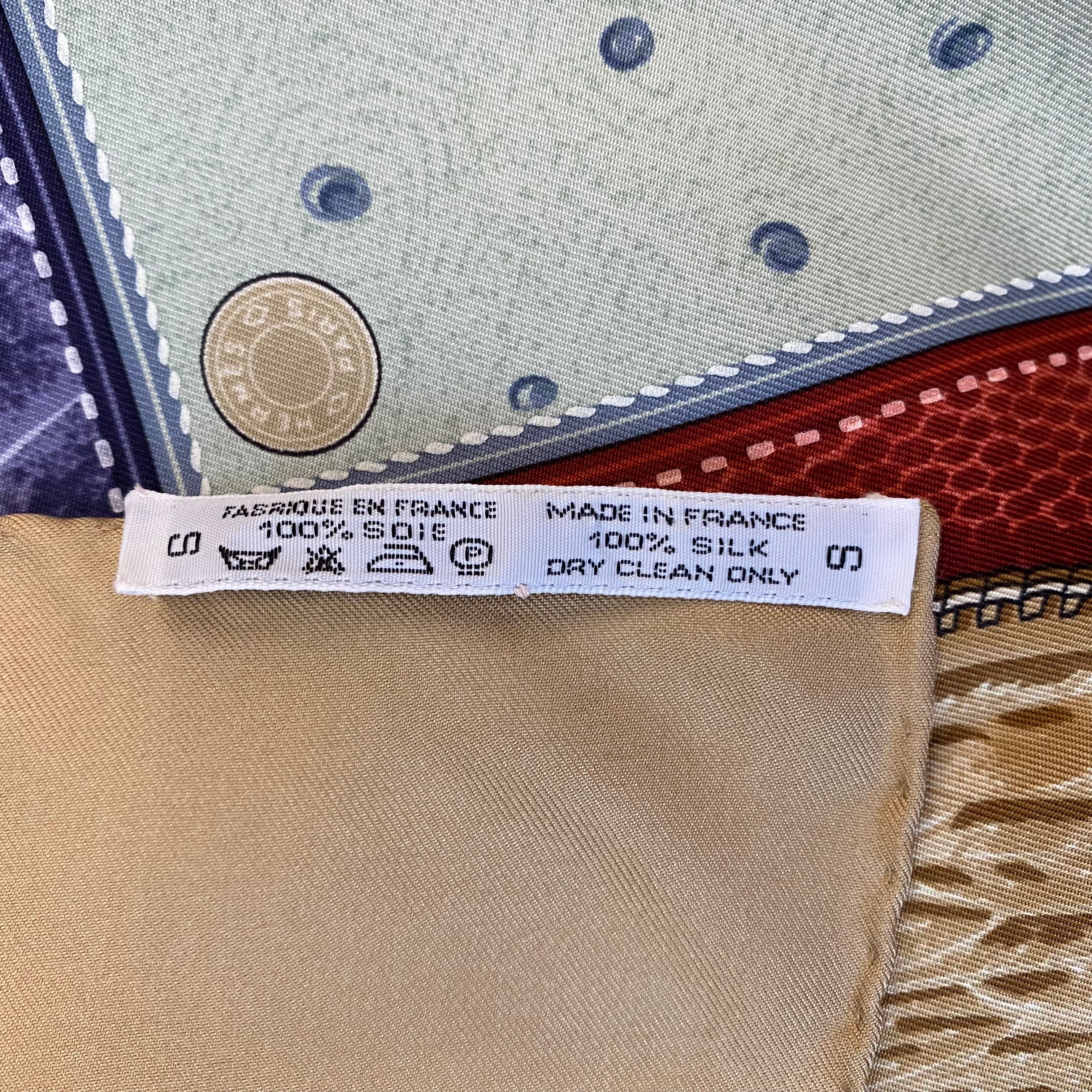 Immaculate Hermès Tout Cuir Silk Scarf