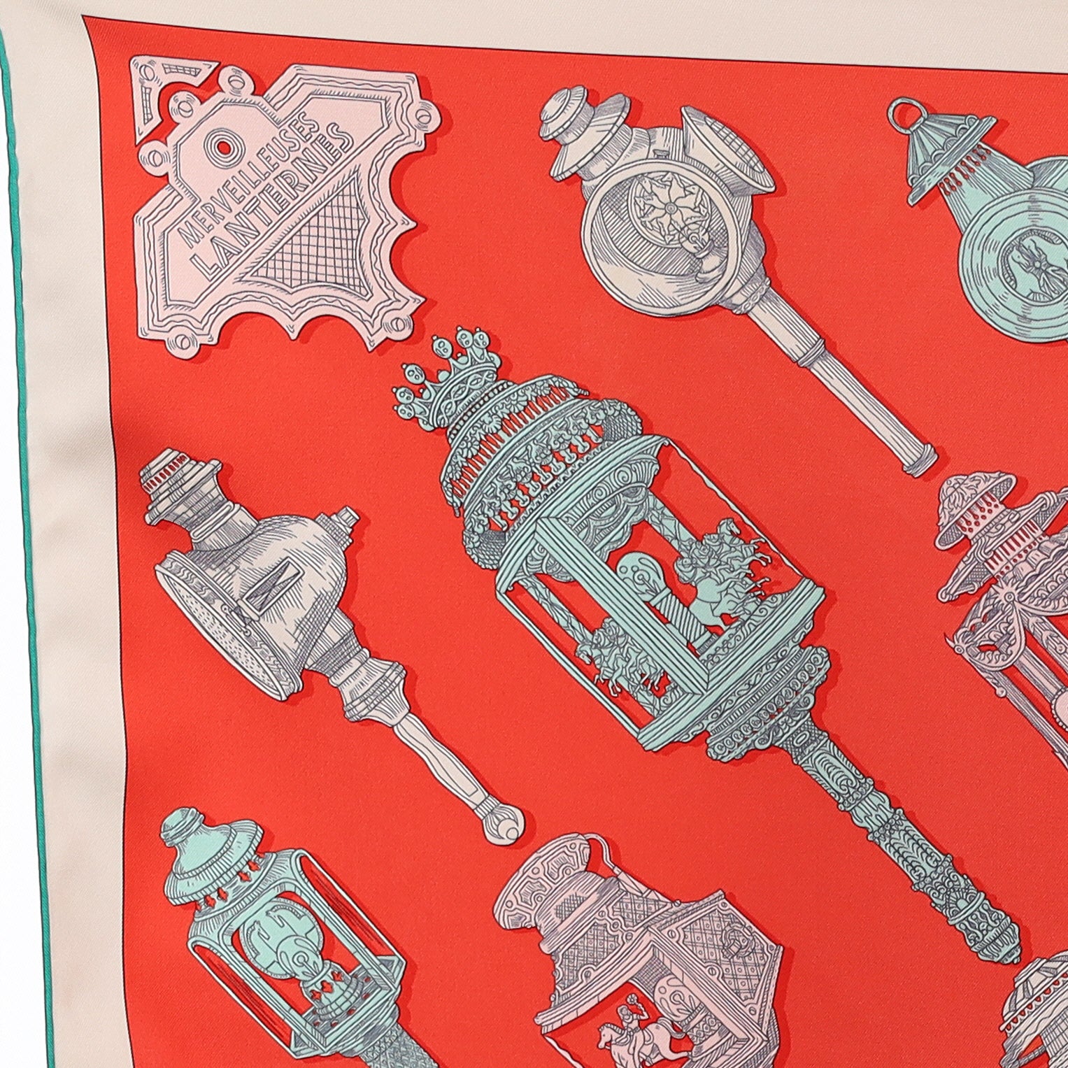 Hermès Merveilleuses Lanternes Silk Scarf