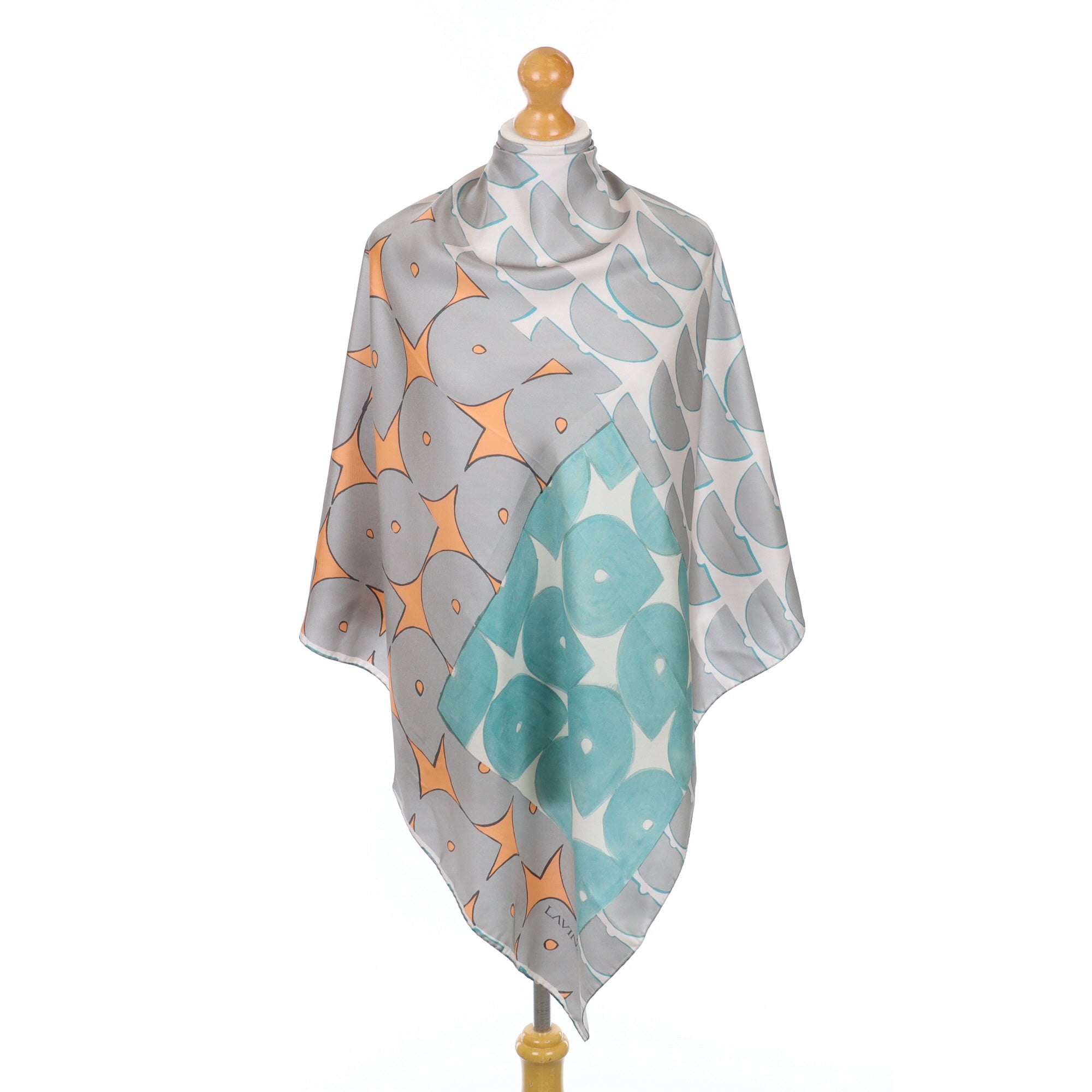 Lavinia Abstract Silk Scarf