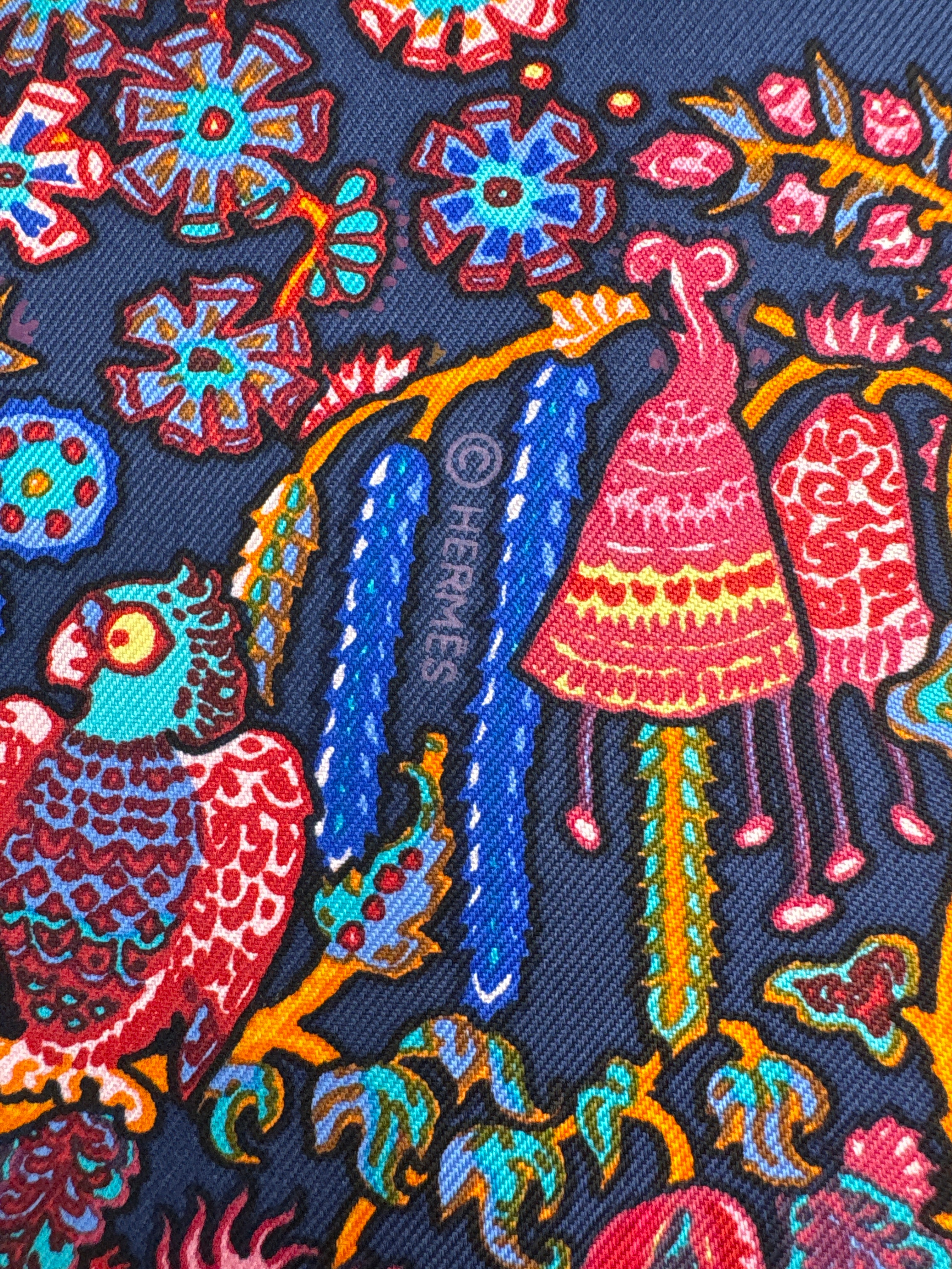 Boxed Hermès Legende Moghole Silk Scarf Rare