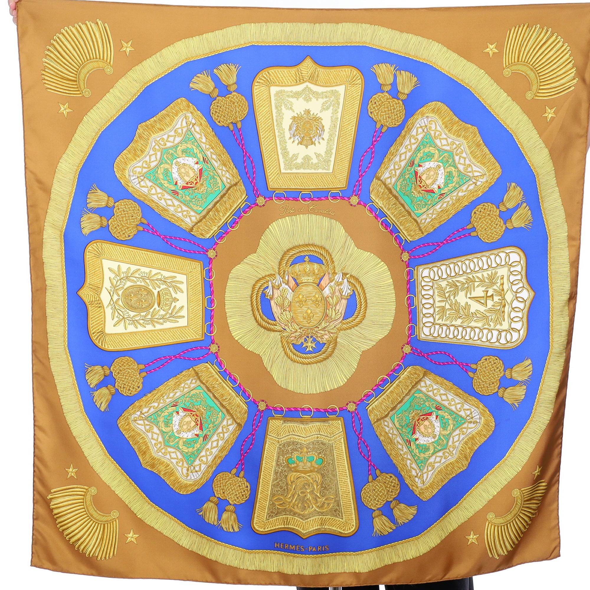 Hermès Poste et Cavalerie Silk Scarf
