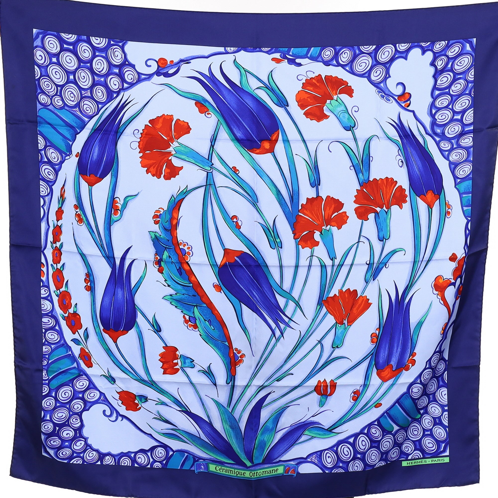Pristine Hermès Céramique Ottomane Silk Scarf Quite Rare