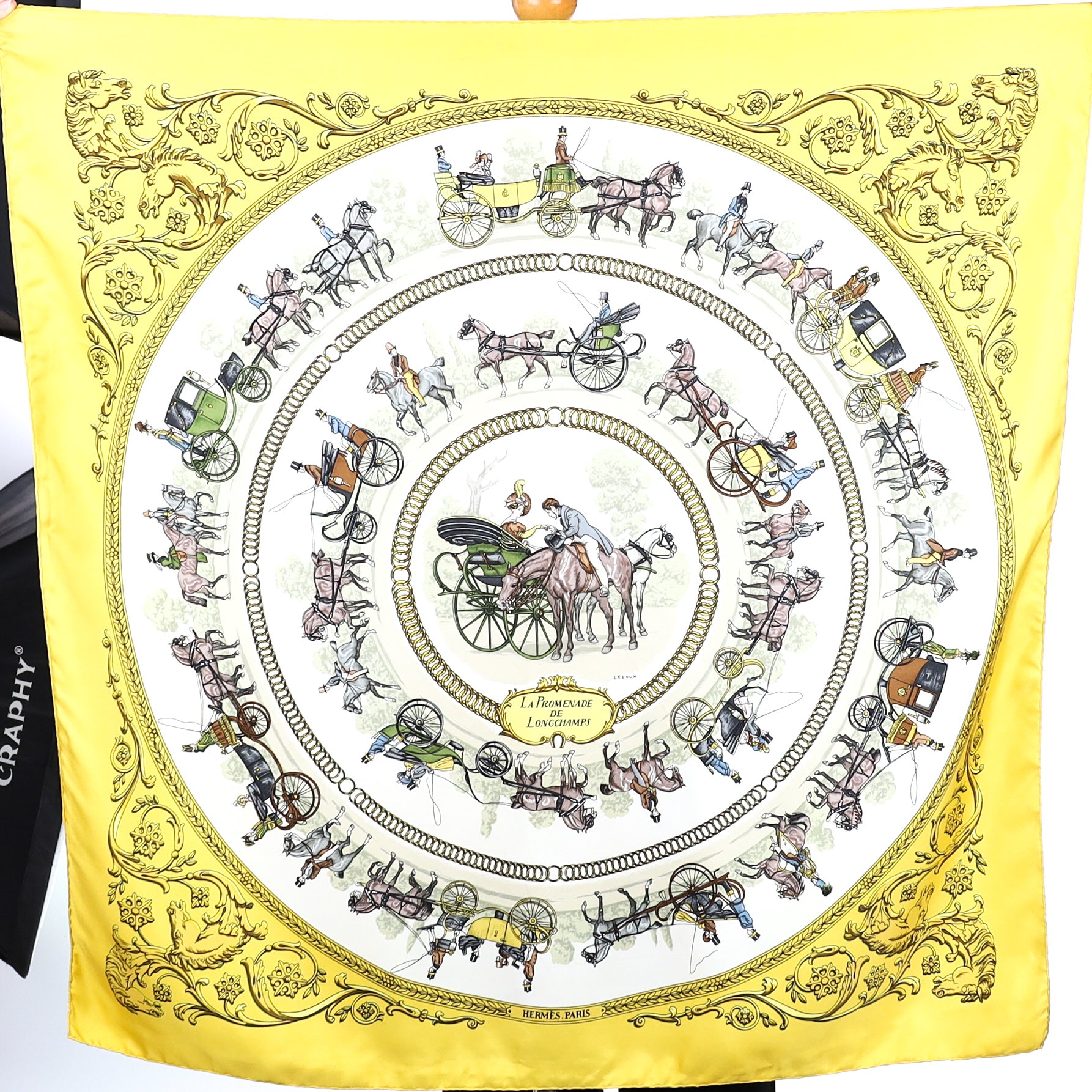 Hermès La Promenade de Longchamps Silk Scarf