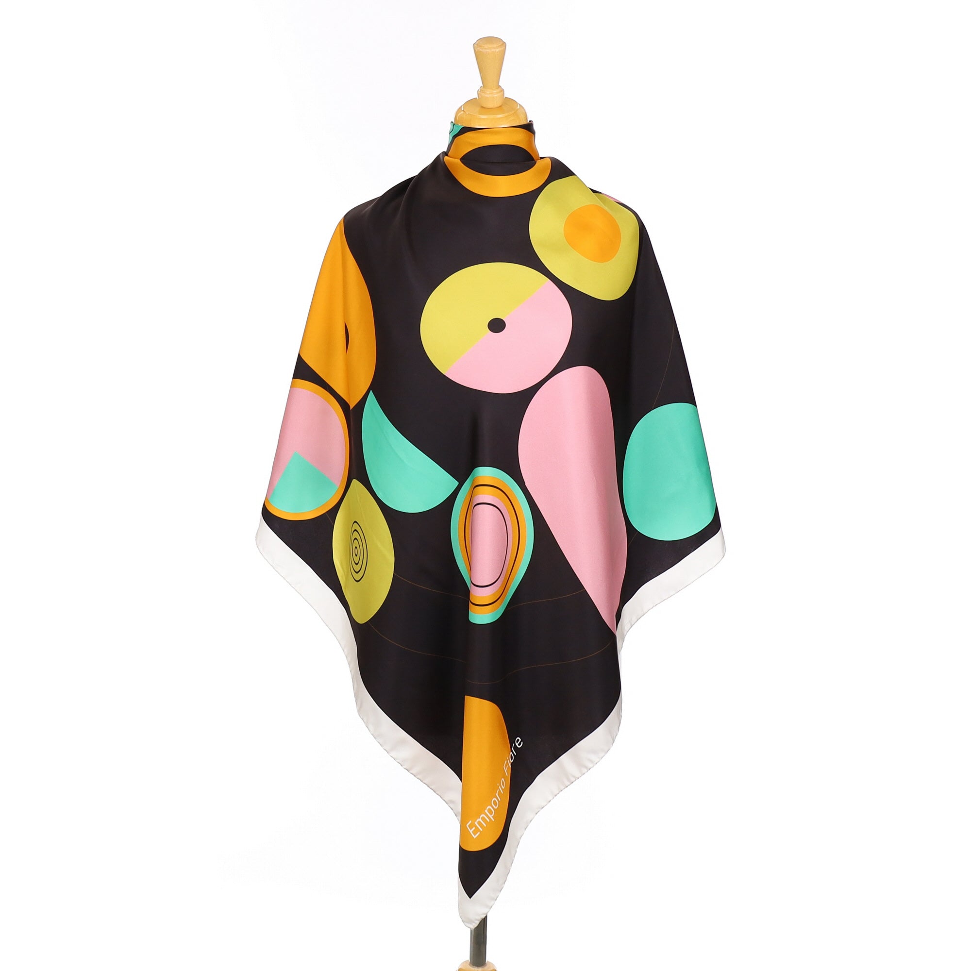 Unworn Emporio Fiore Abstract Silk Scarf