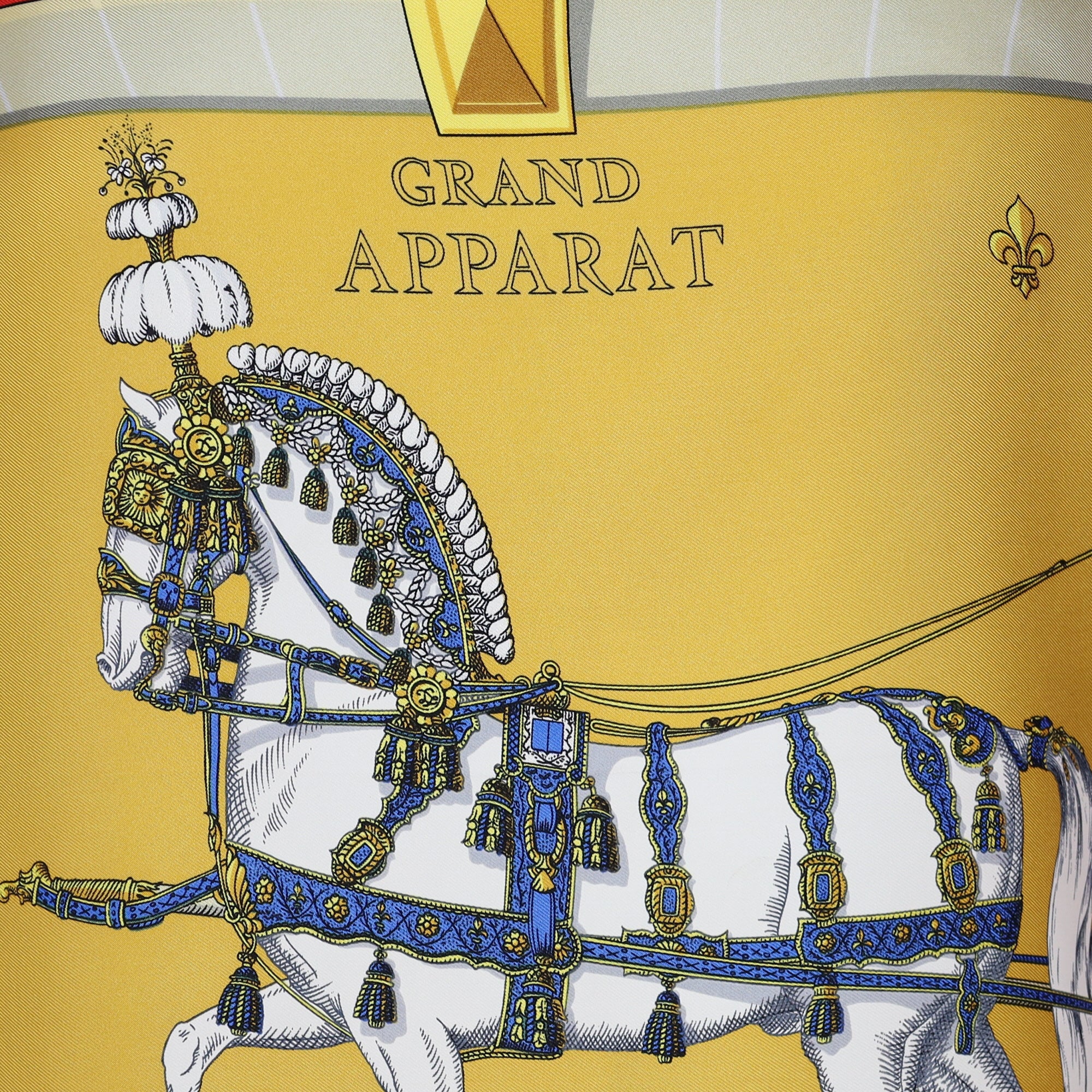 Pristine Hermès Grand Apparat Silk Scarf