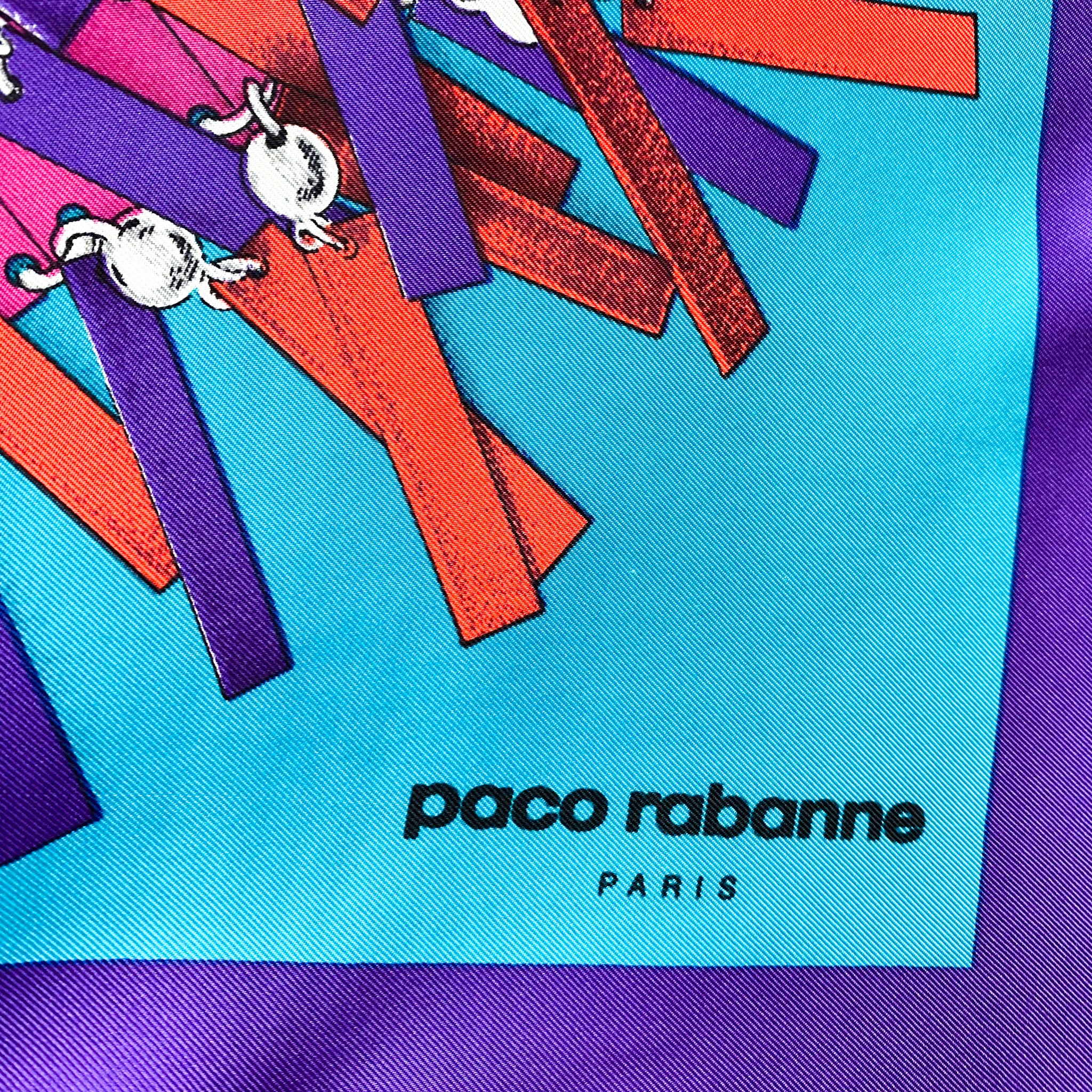 Unworn Boxed Paco Rabanne Vintage Silk Scarf