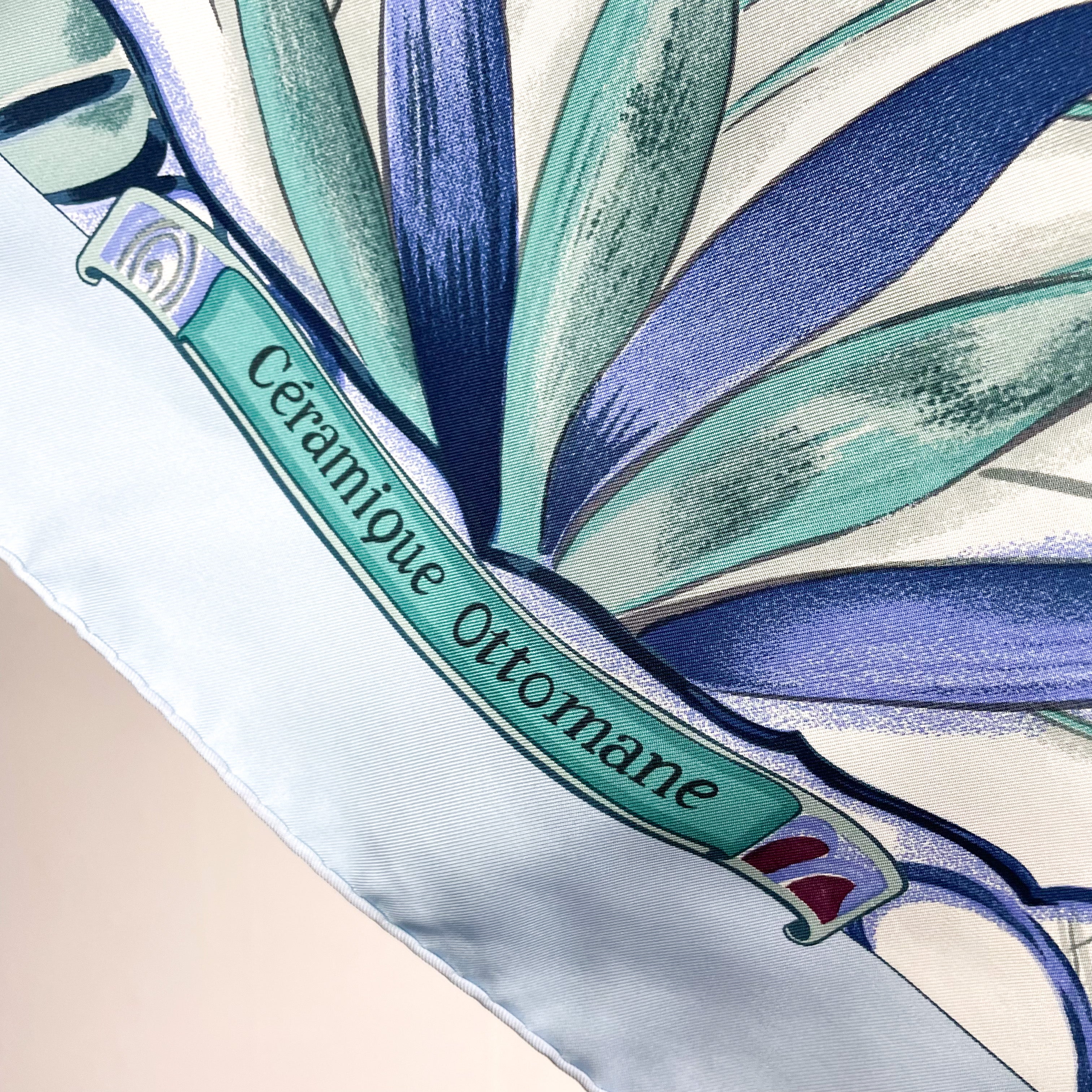 Boxed Hermes Ceramique Ottomane Designer Silk Scarf
