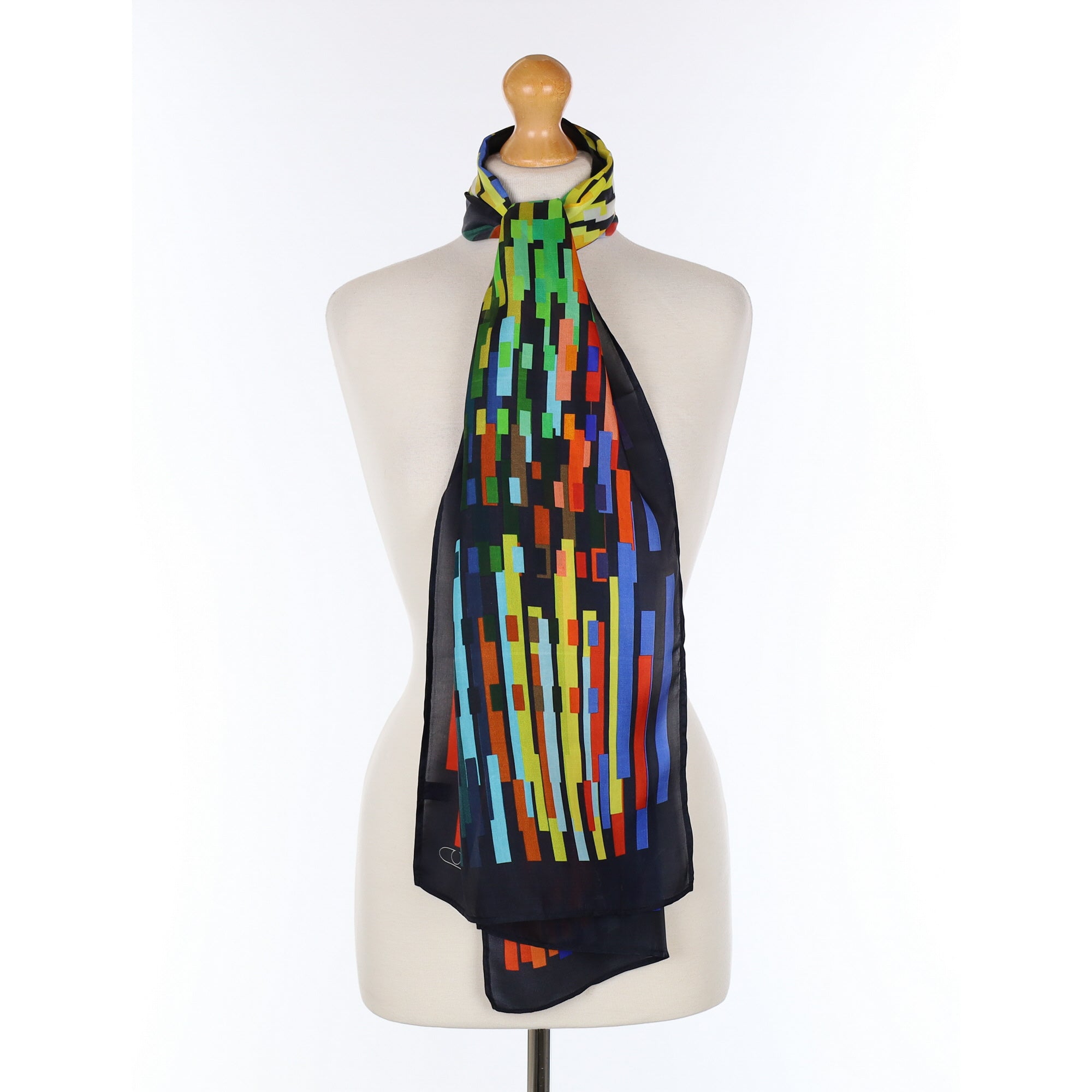 Artistic Lines Silk Scarf