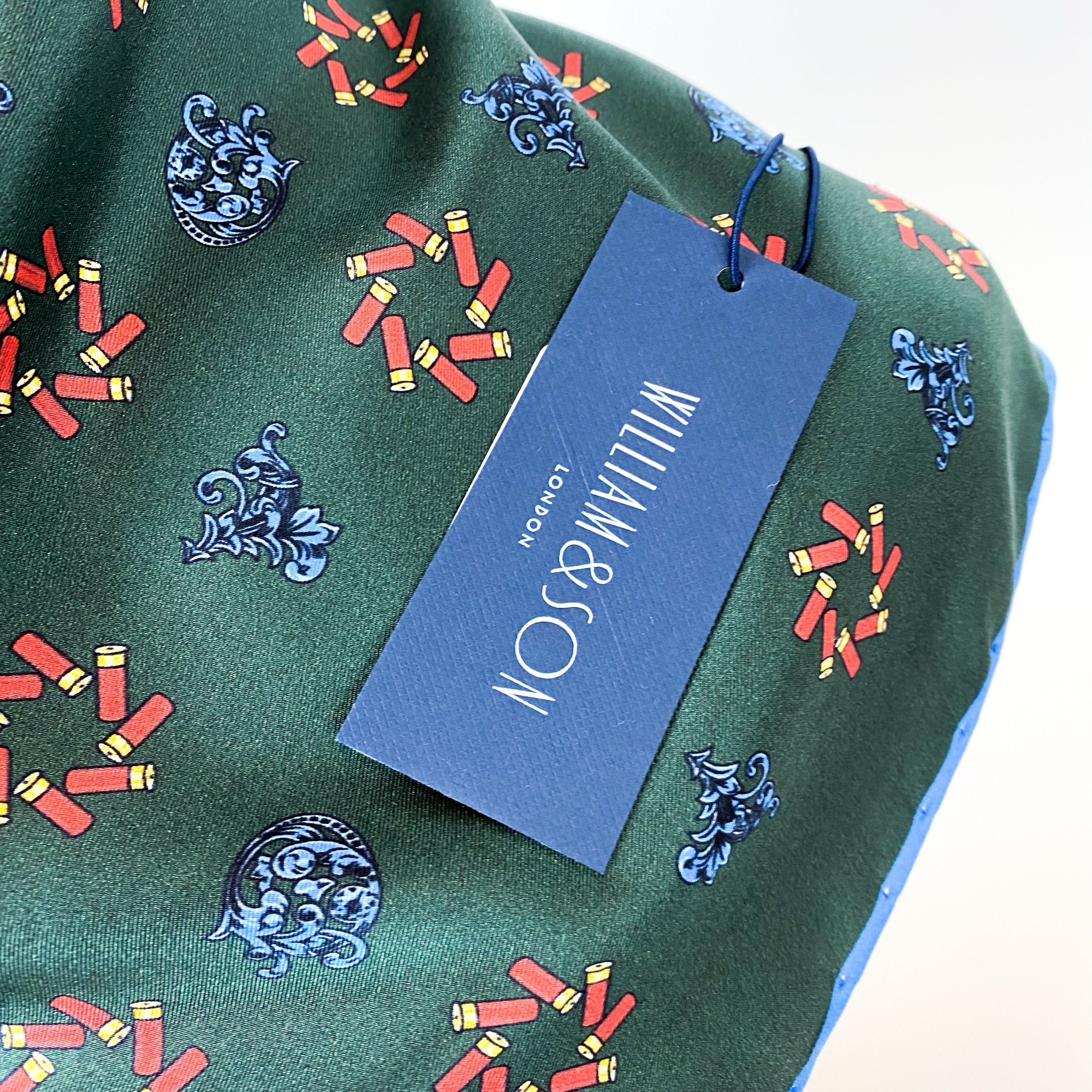 Brand New William & Son Cartridge Silk Handkerchief