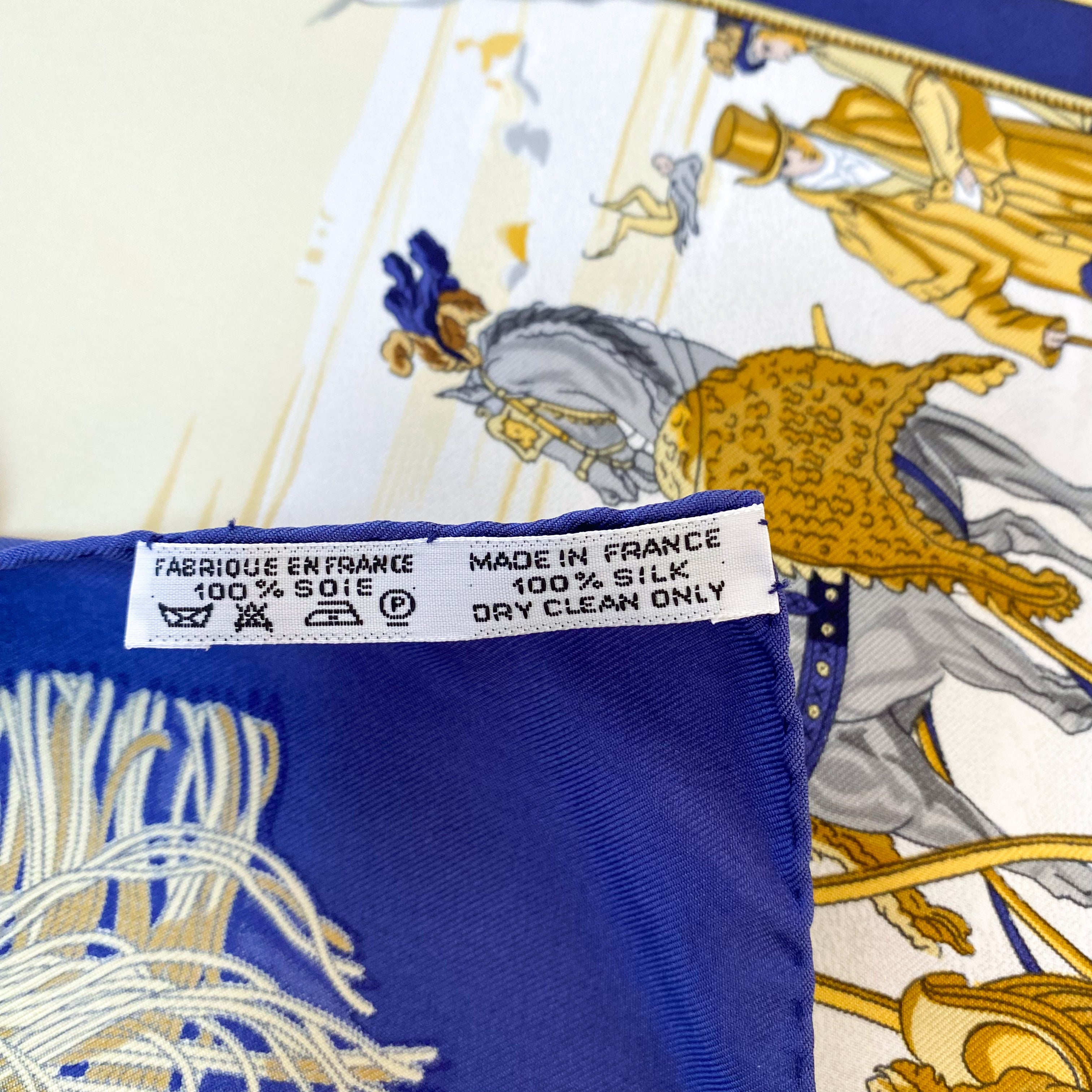 Boxed Hermés Plaisirs du Froid Vintage Silk Scarf