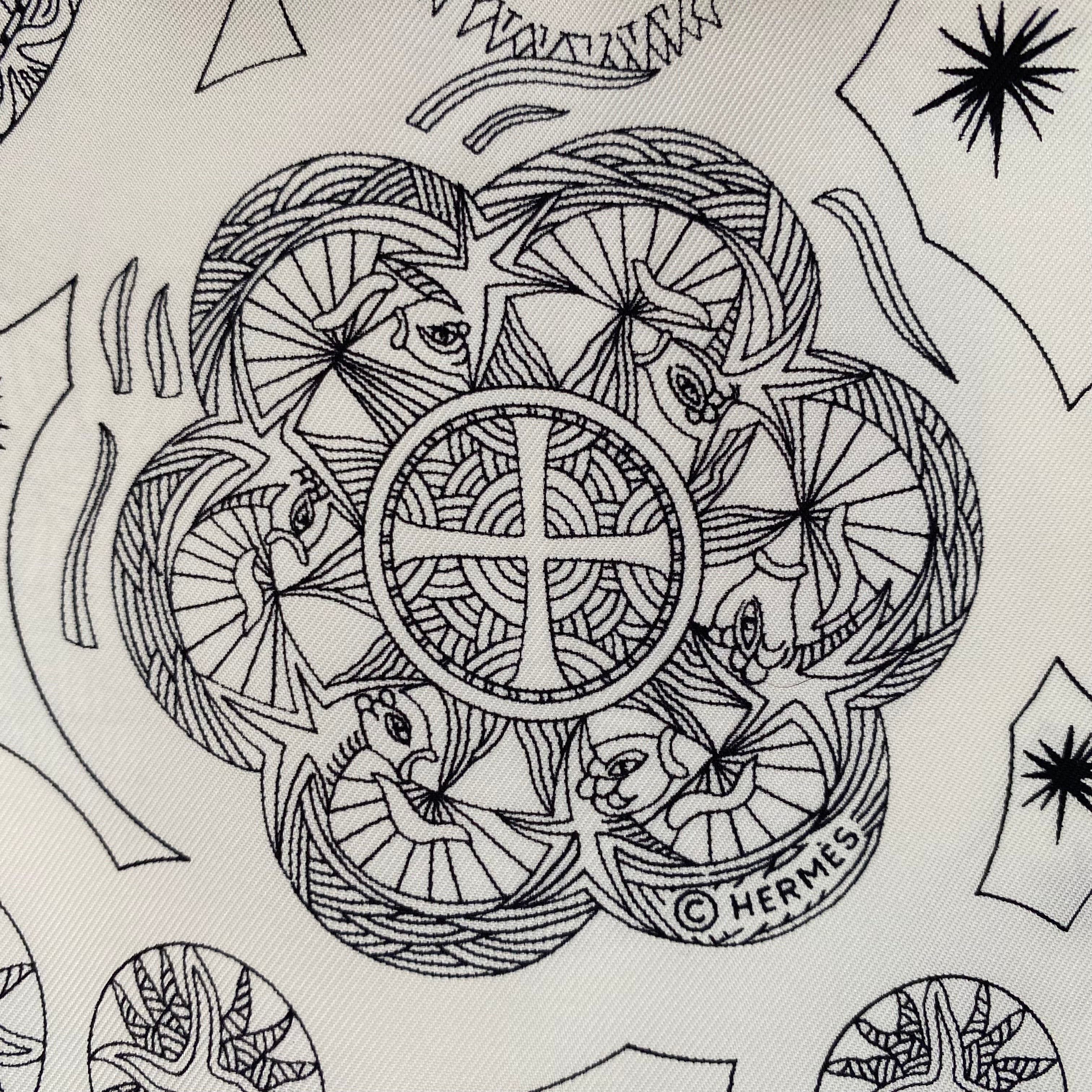 Hermès Le Roy Soleil Silk Scarf