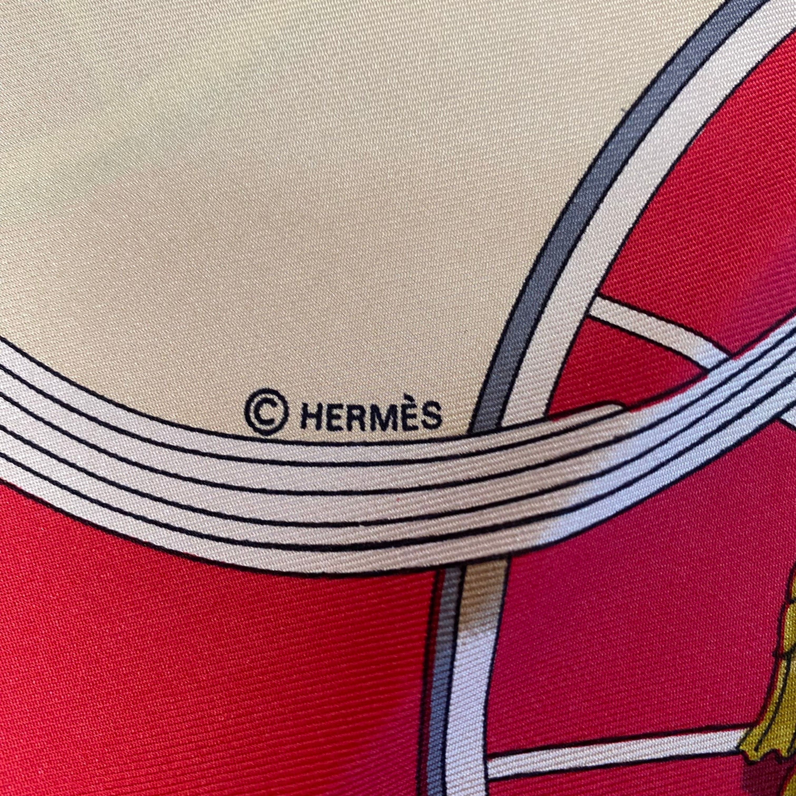 Immaculate Hermès Springs Silk Scarf
