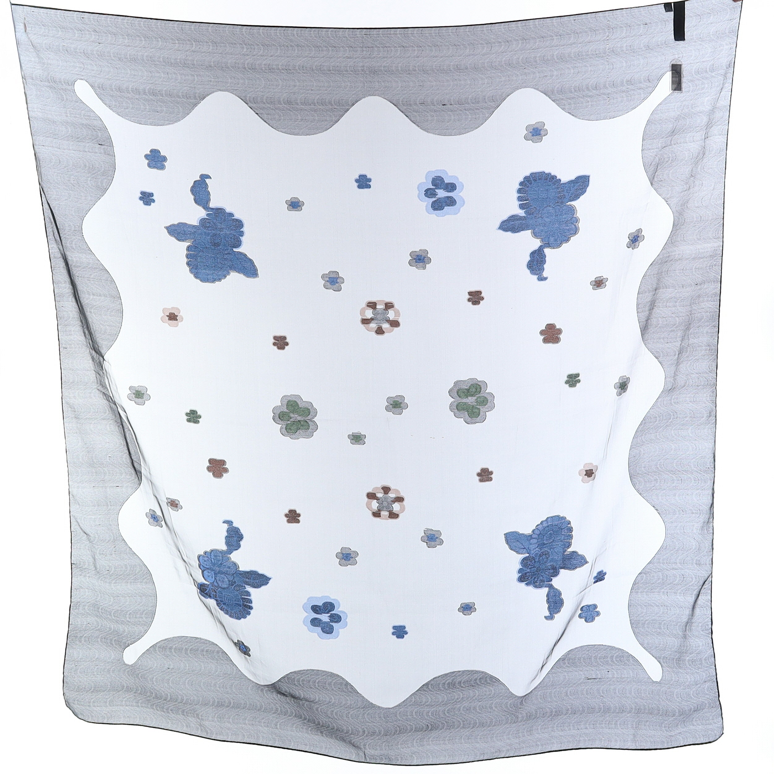 Brand New Boxed Daniel Black Floral Silk Scarf