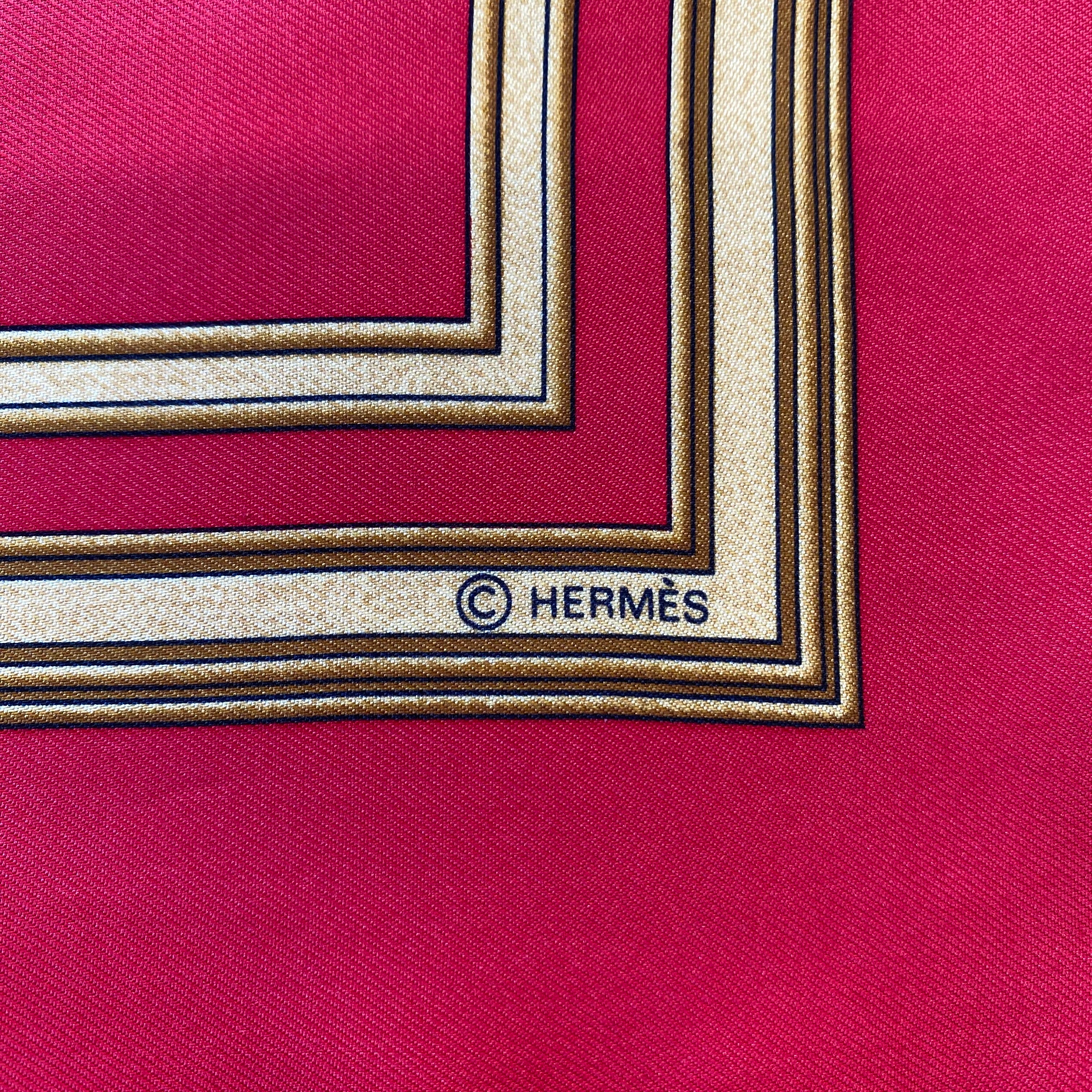Pristine Hermès Les Tuileries Silk Scarf