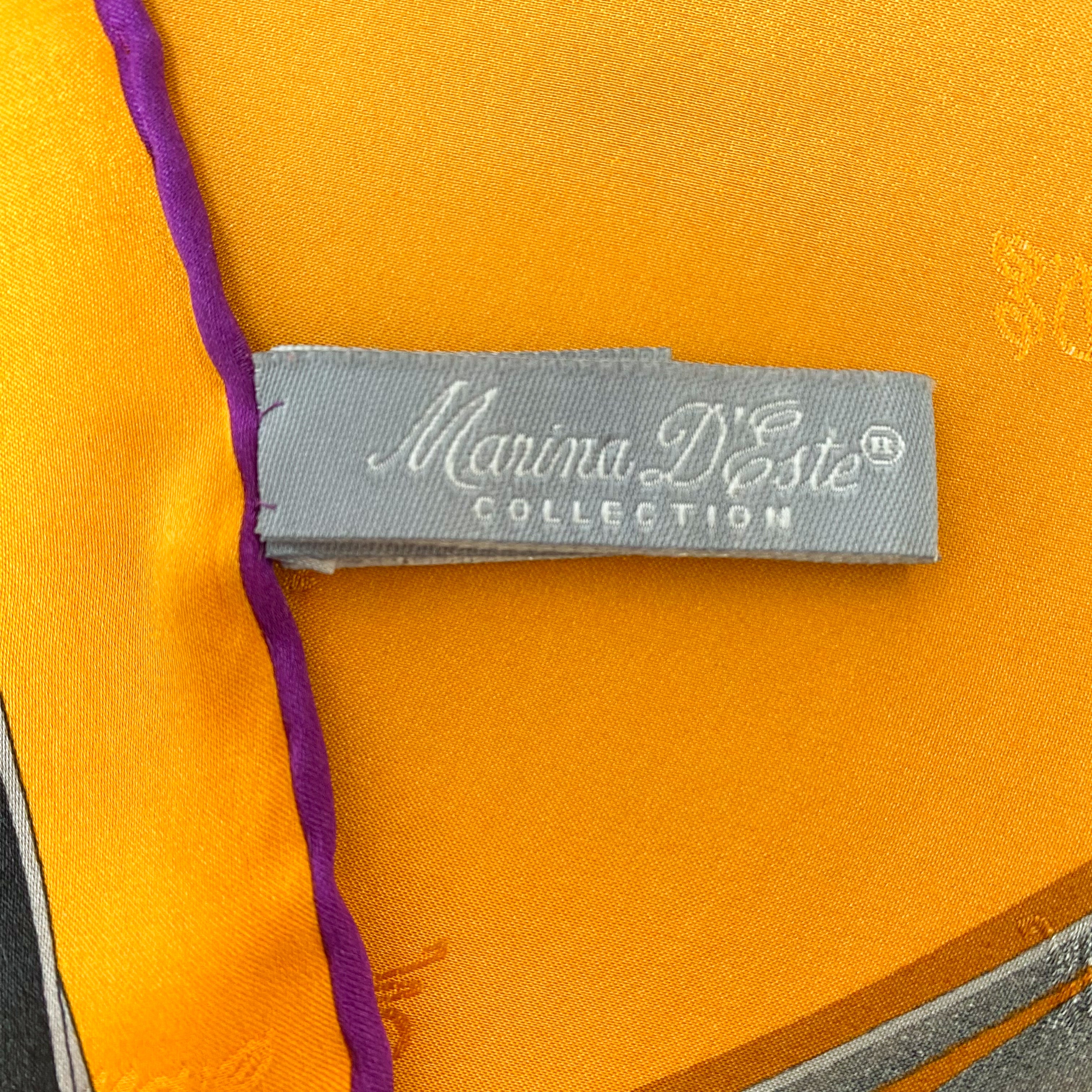 Modern Marina D’este Silk Scarf