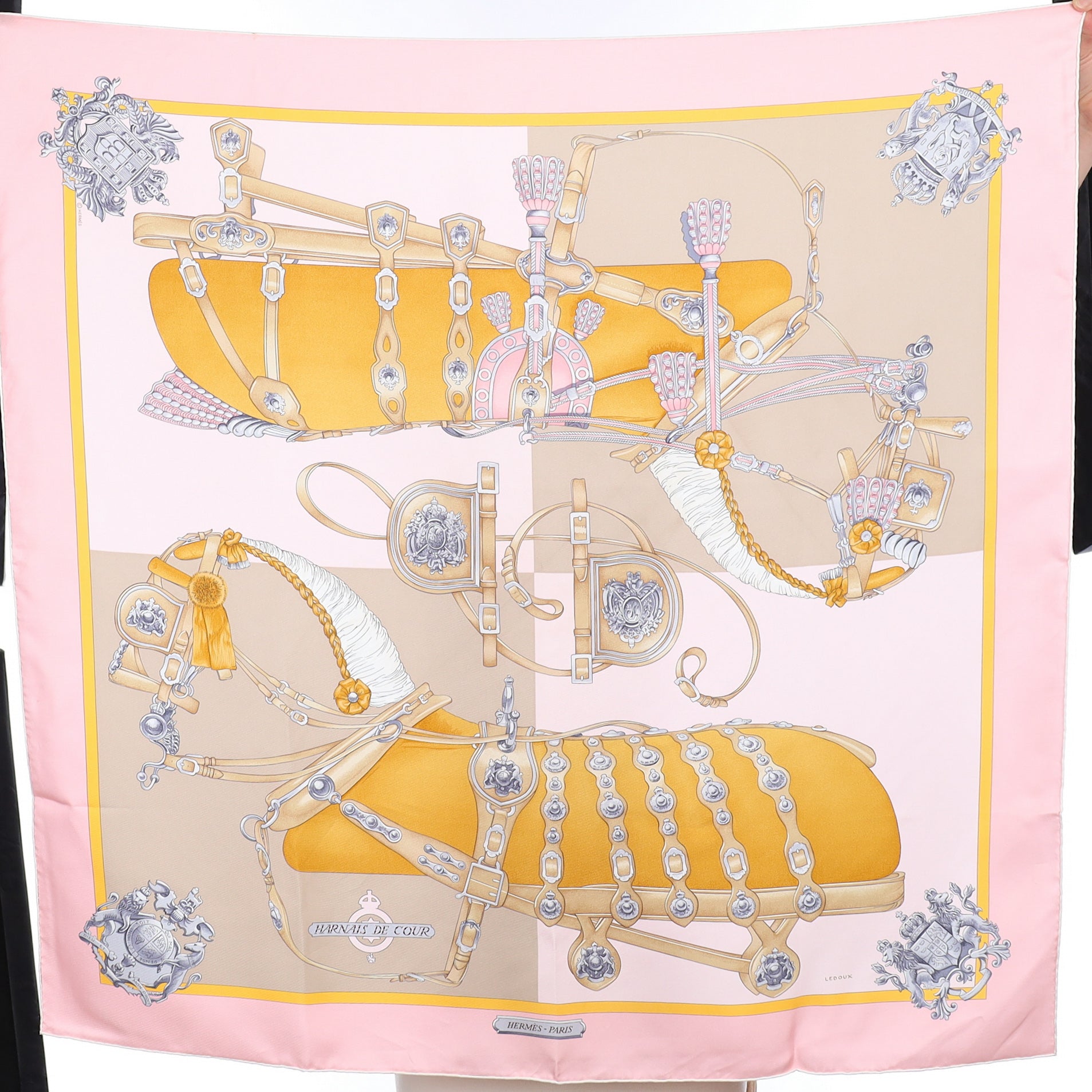 Hermès Harnais de Cour Silk Scarf
