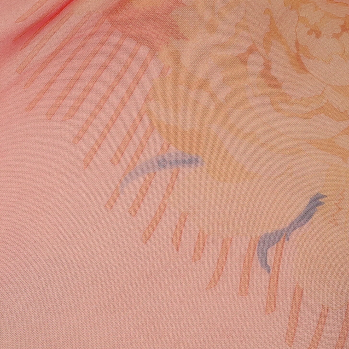 Hermès Les Pivoines Mousseline Silk Scarf