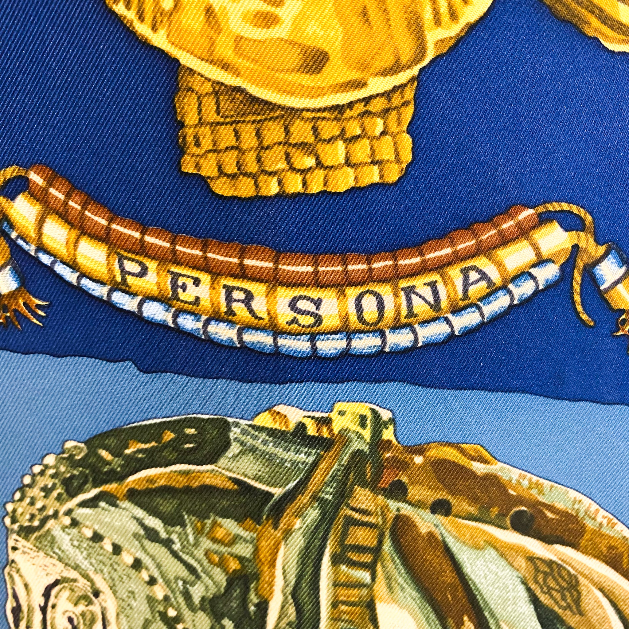 Boxed Hermes Persona 1997 Designer Silk Scarf