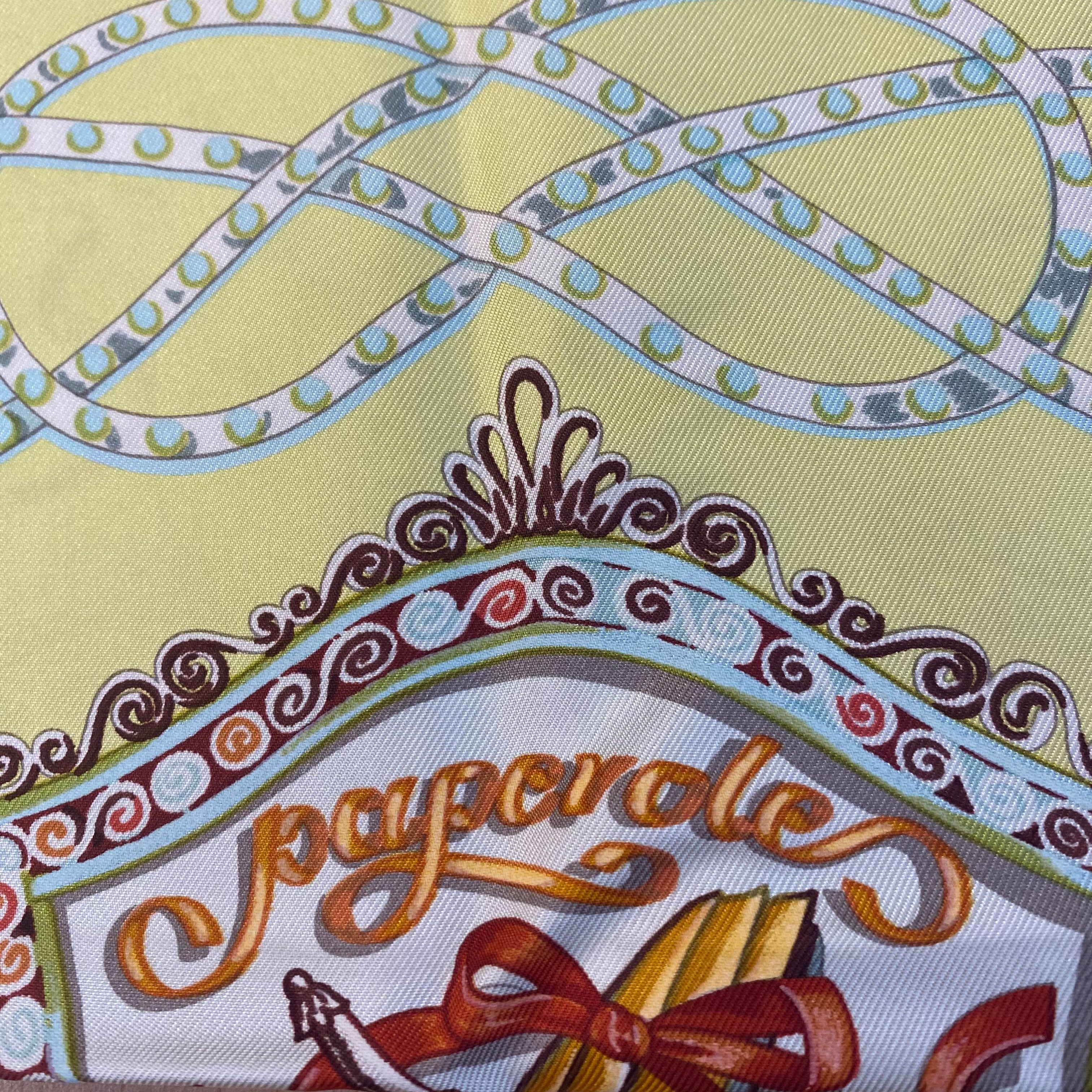 Pristine Boxed Hermès Paperole Silk Scarf Rare