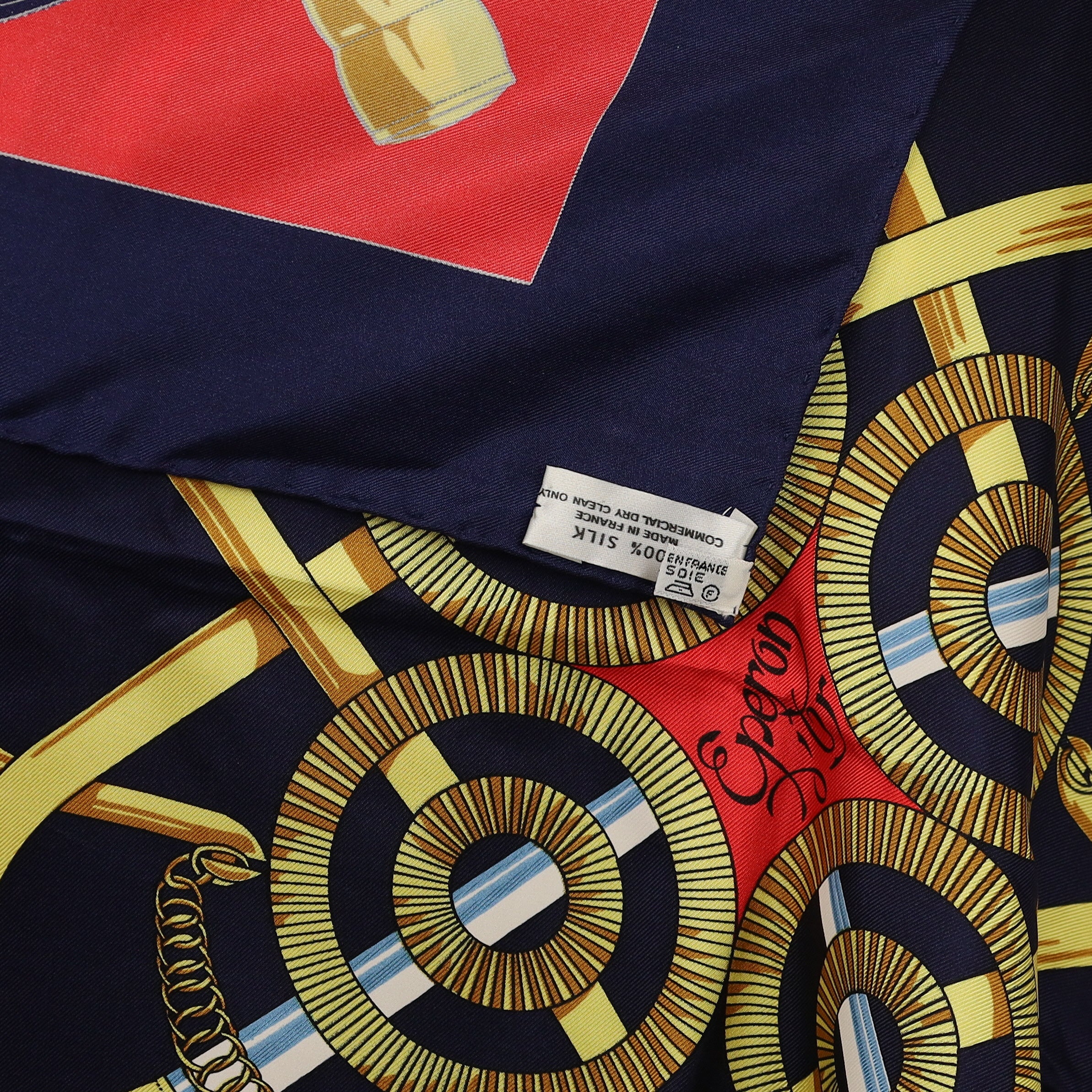 Brand New Boxed Hermès Eperon D’or Silk Scarf