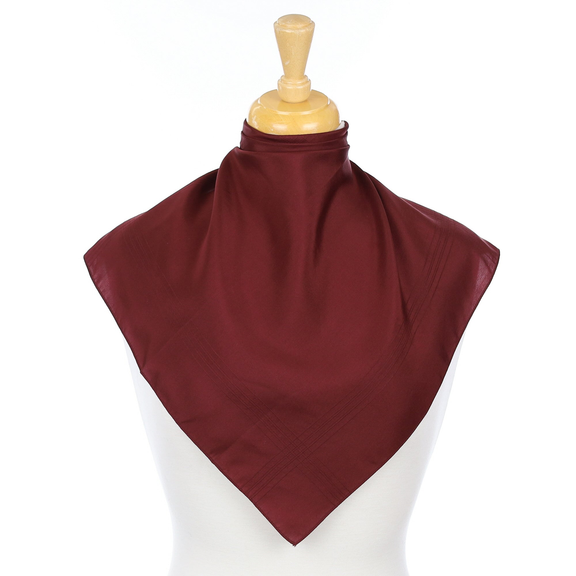 Burgundy Silk Pocket Square