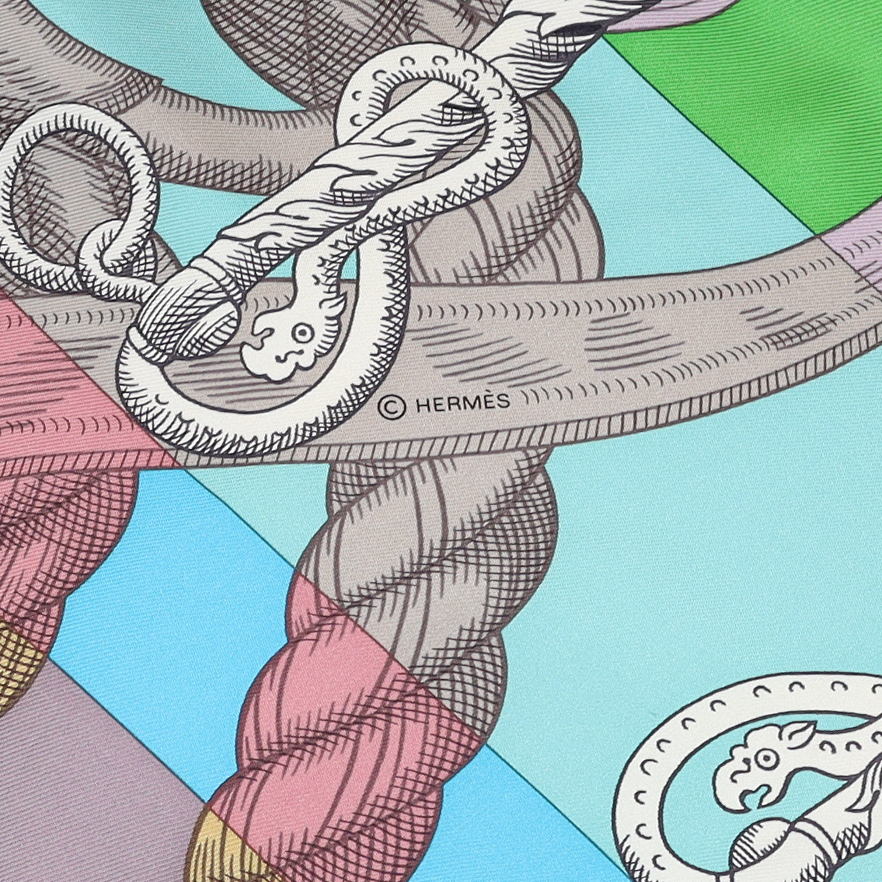 Pristine Boxed Hermès Della Cavalleria Silk Scarf Rare