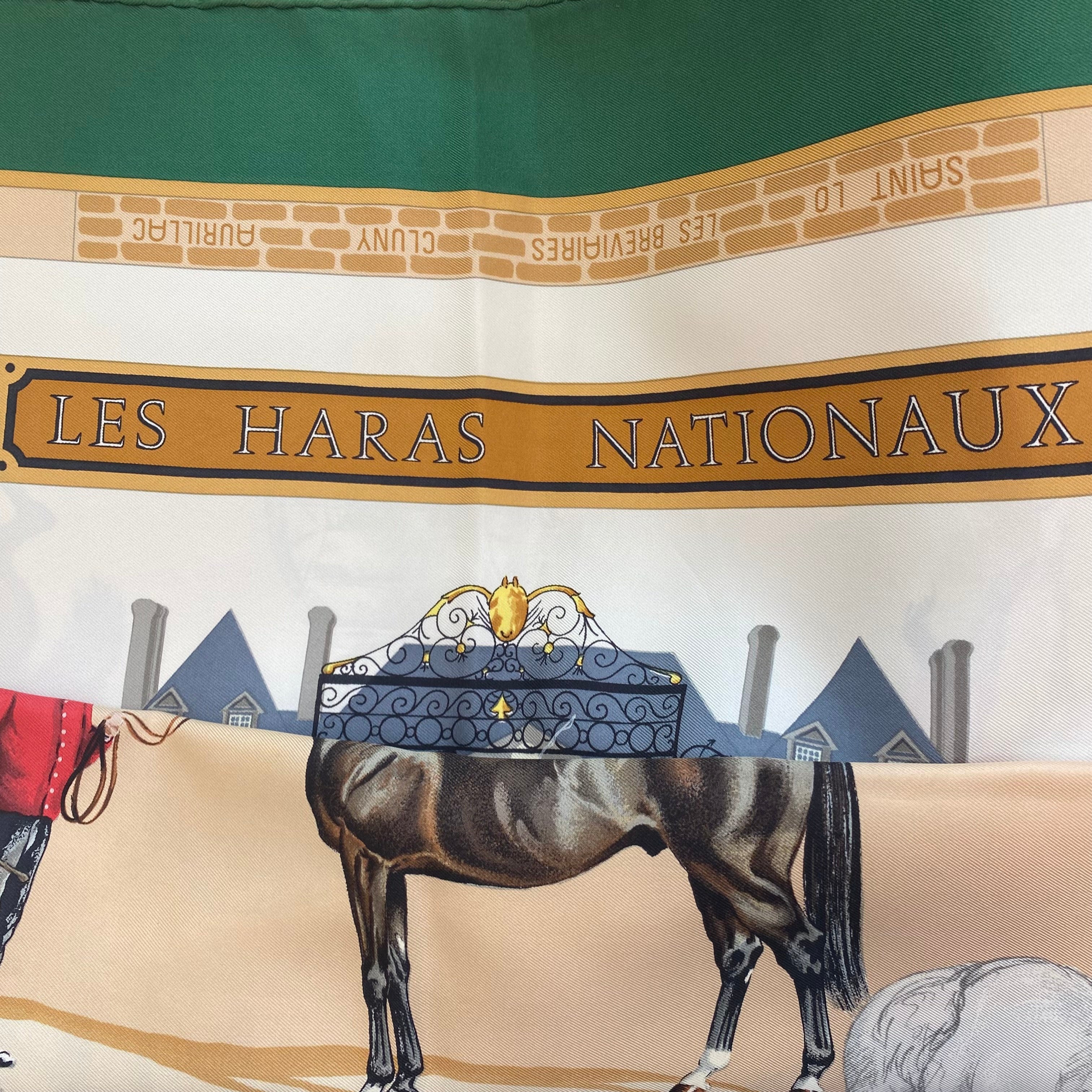 Hermès Les Haras Nationaux Silk Scarf