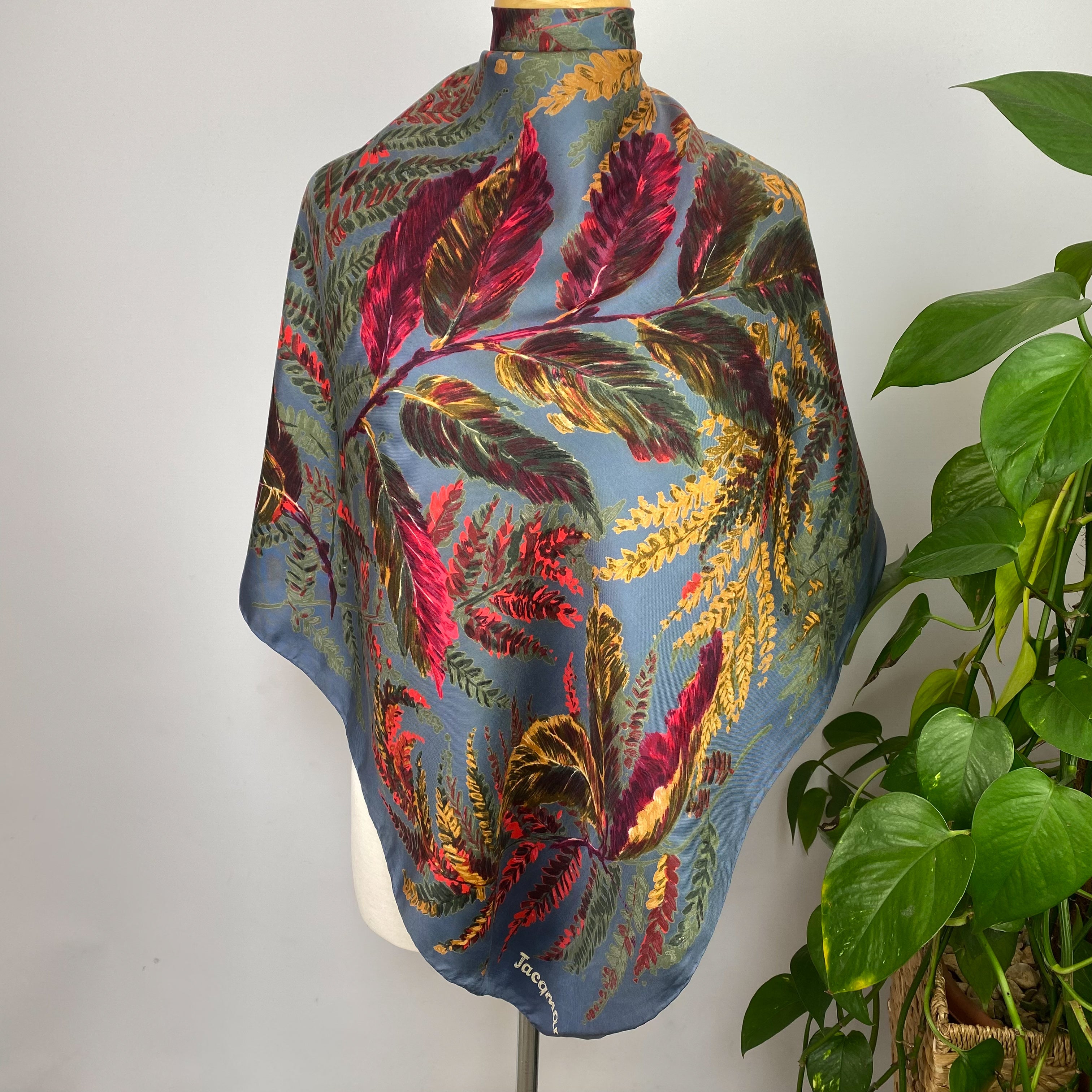 1960s Jacqmar Vintage Silk Scarf