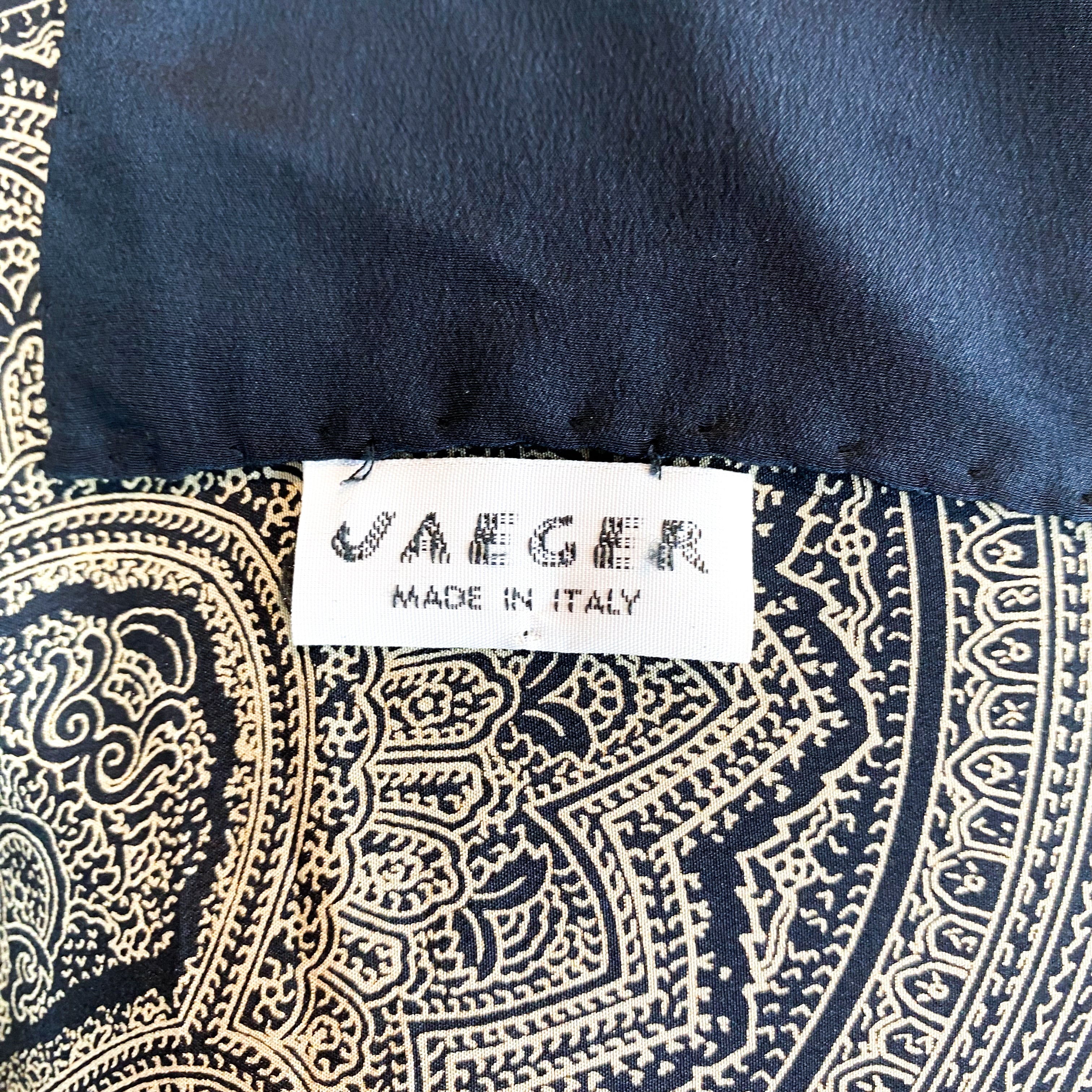 Large Jaeger Vintage Silk Scarf