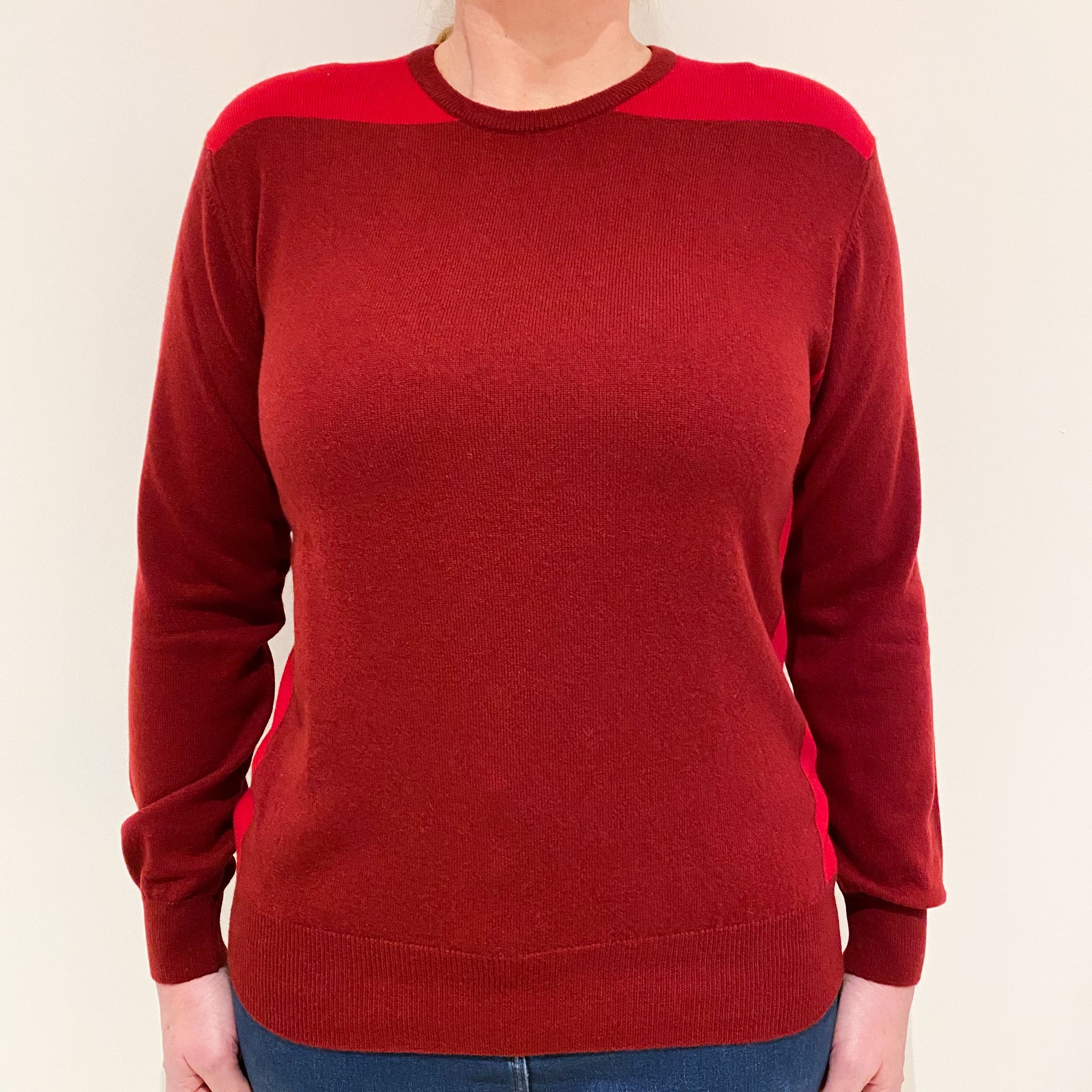 Burgundy Ditchburn Crew Neck