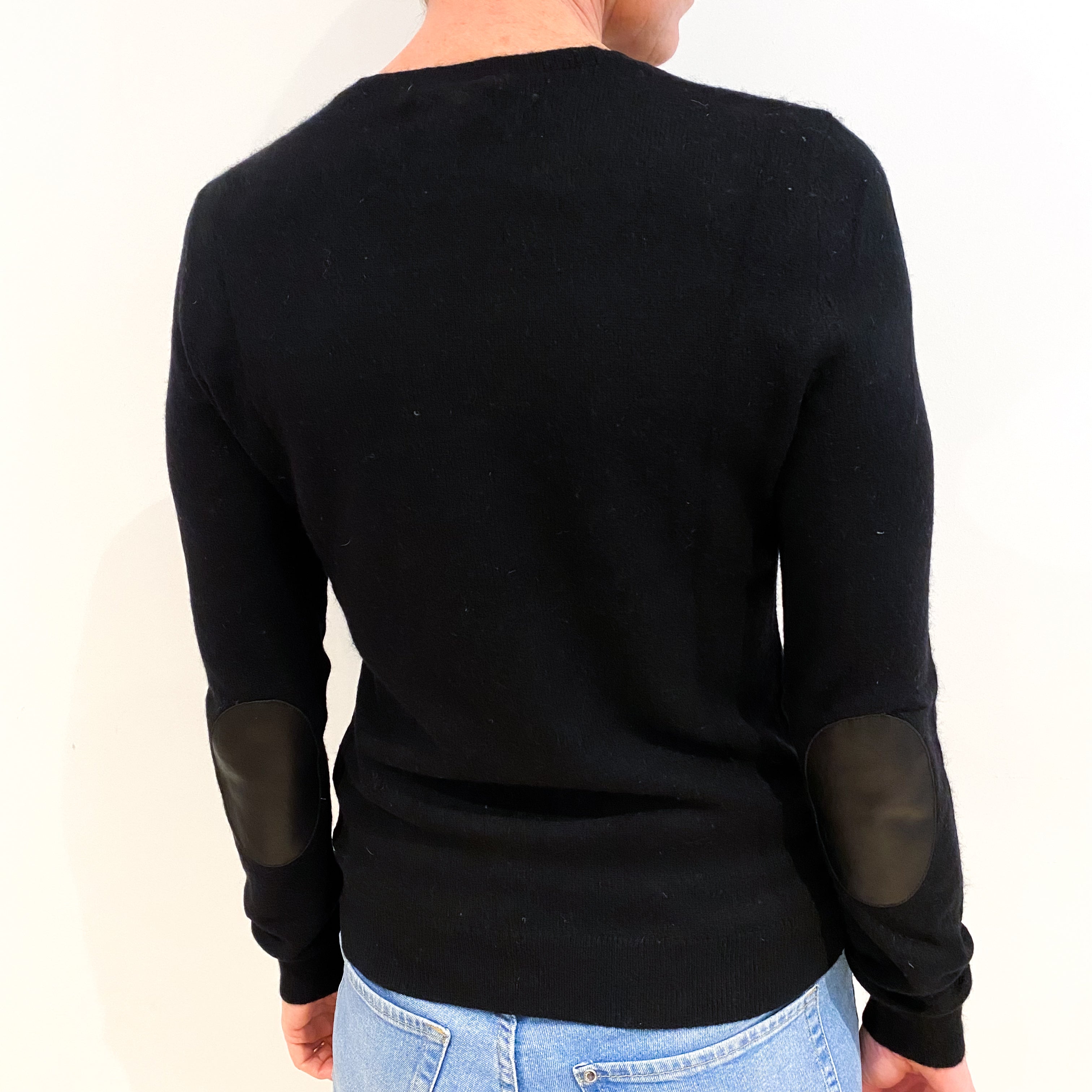 Ralph Lauren Black Cashmere Crew Neck Jumper Small